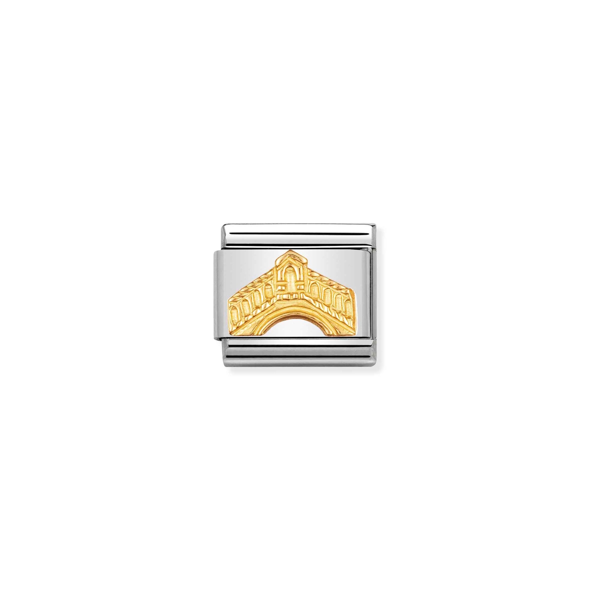 Nomination Composable Classic Charm Rialto-Brücke - Edelstahl, Gelbgold