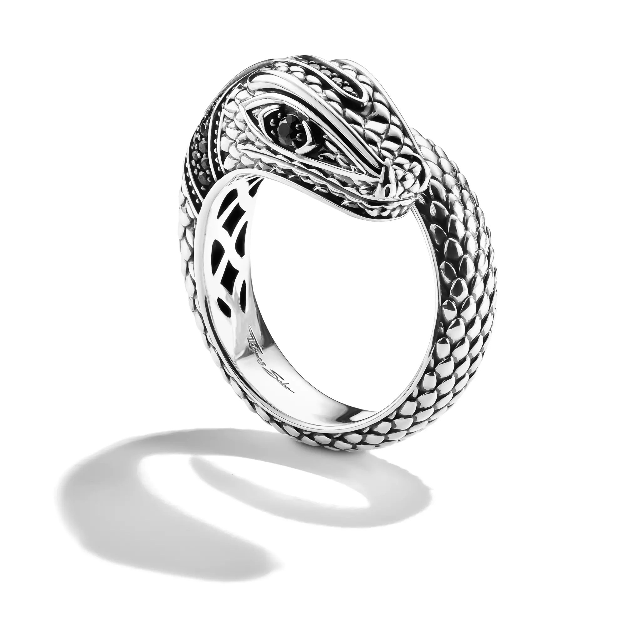 Thomas Sabo Ring - Schlangenring SCHWARZ - Rebel Snake – Ansicht 2