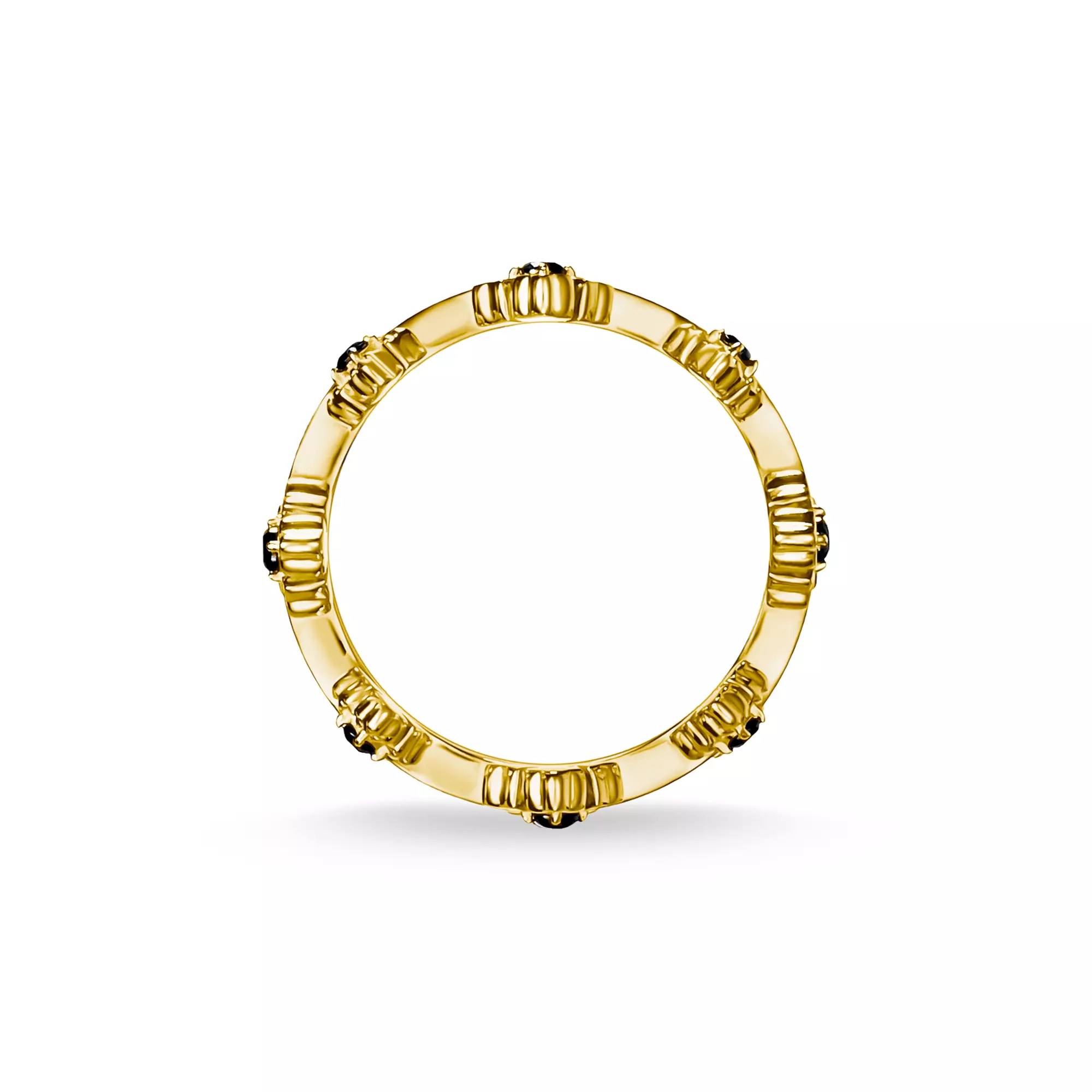 Thomas Sabo Ring - Silber Gelbgold - schwarz – Ansicht 4