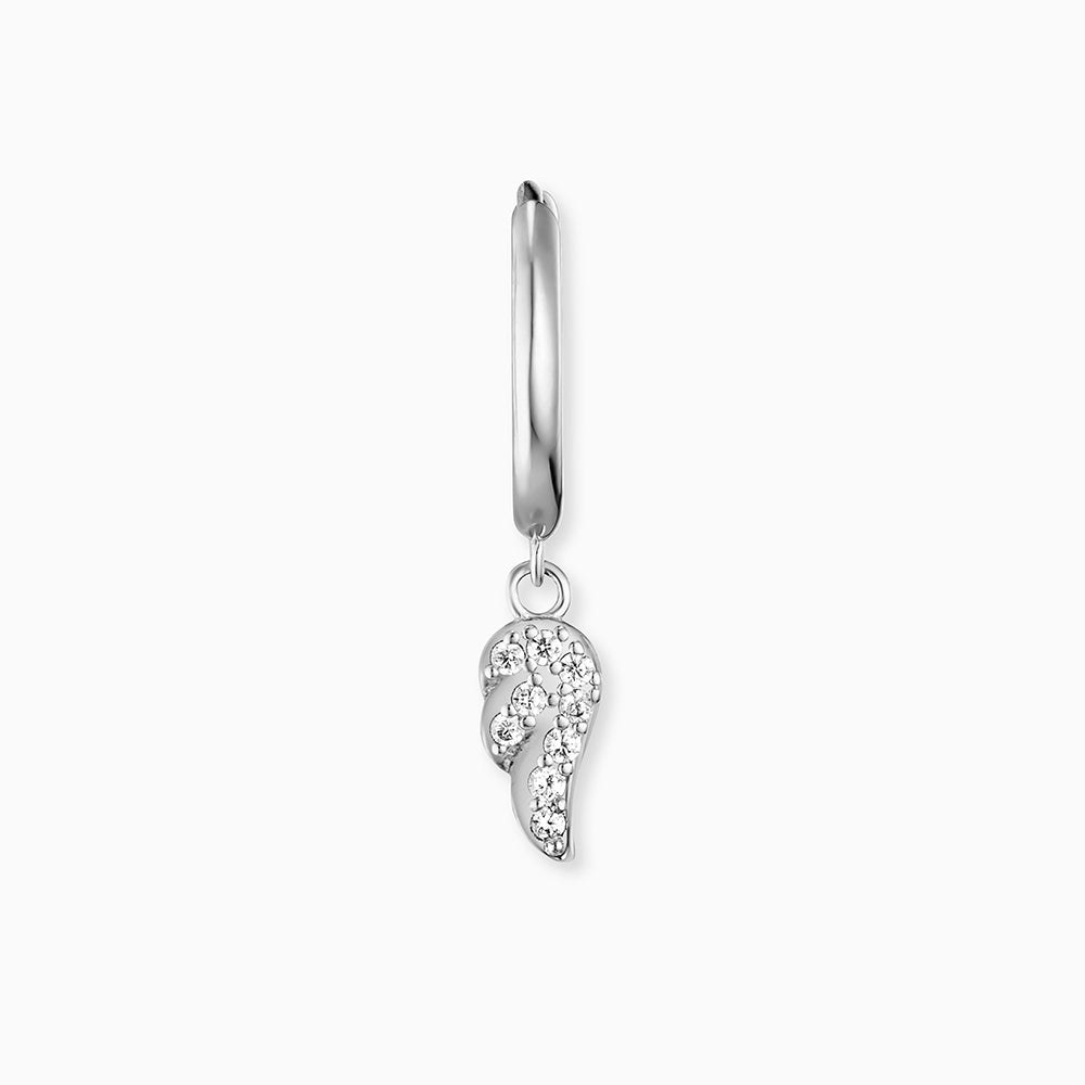 Engelsrufer FLYWING Creole Flying Wings mit Zirkonia - Silber rhodiniert 14 mm – Ansicht 3