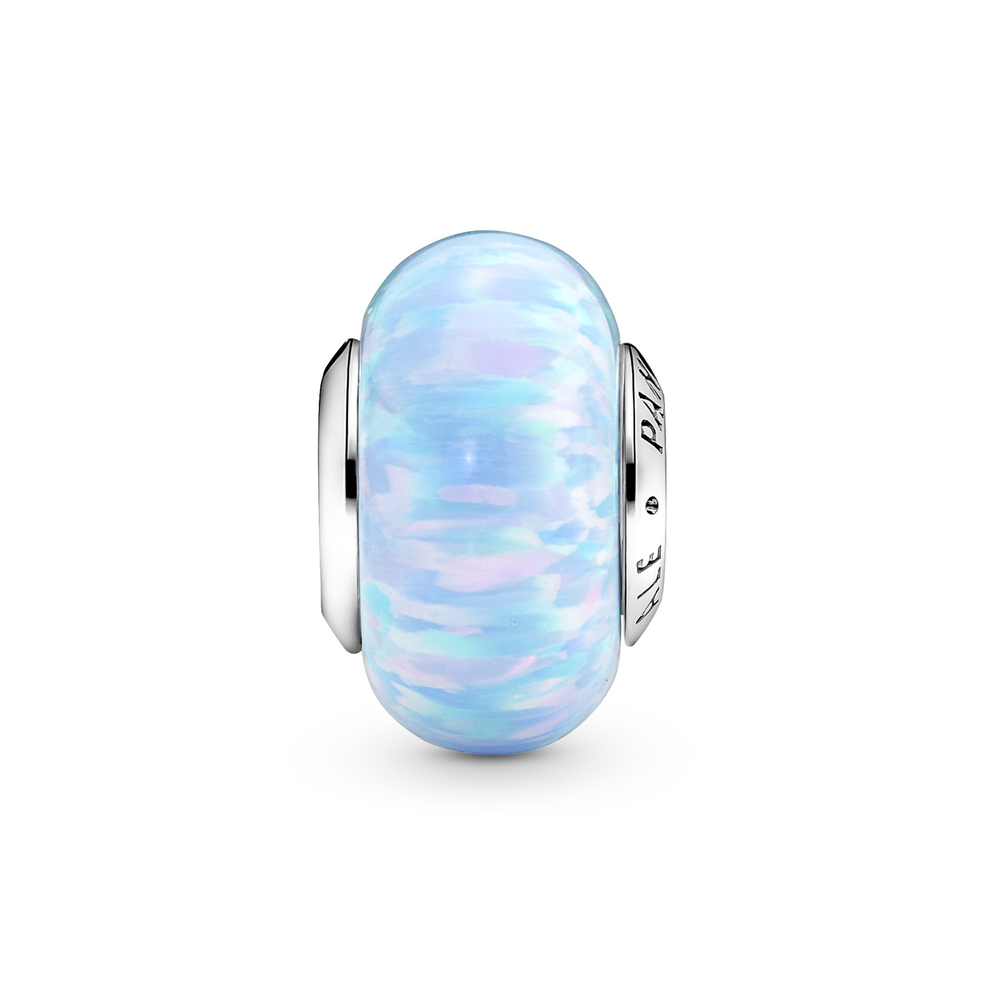 Pandora Schillernd Ozeanblaues Charm - Sterling Silber synth. Opal Blau Ansicht 2 – Ansicht 2