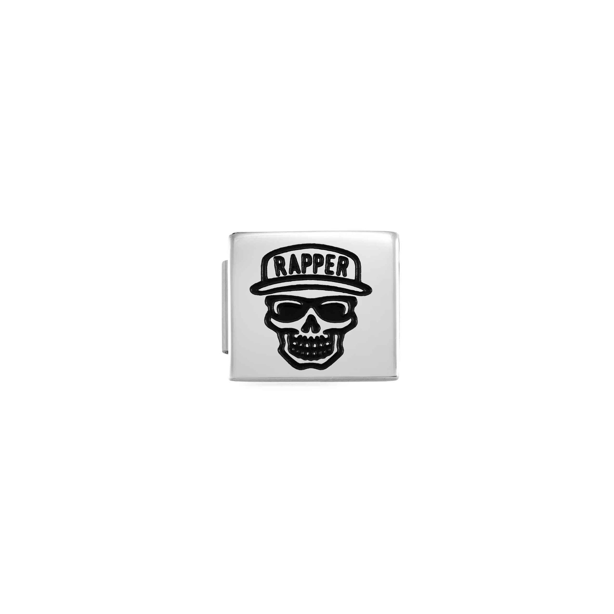Nomination Composable Glam Charm Totenkopf Rapper - Edelstahl