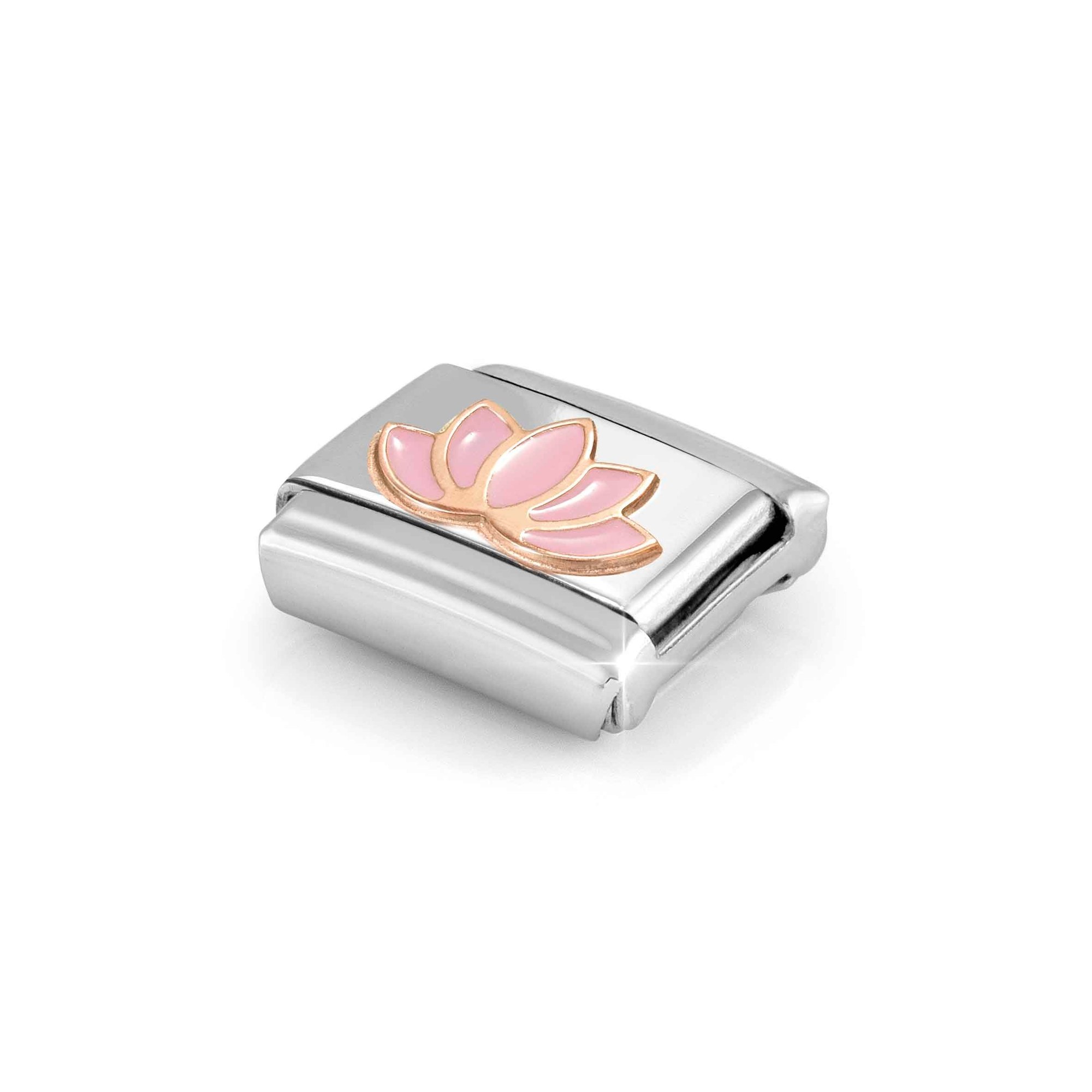 Nomination CLASSIC Element - Roségold - Emaille - Lotosblüte - Rosa – Ansicht 5
