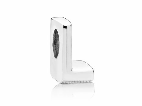 79217020-0 Pandora 797466 Charm Buchstabe L aus 925 Sterling Silber, elegantes und modernes Design, ideal zur Ergänzung von Armbändern oder als Geschenk für besondere Anlässe.