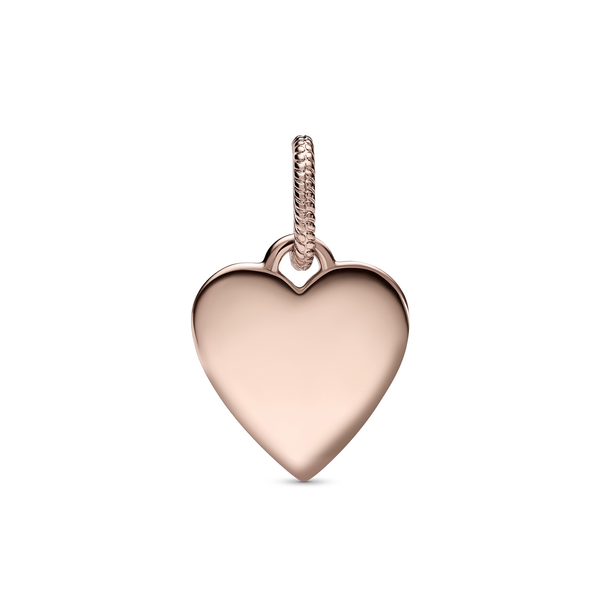 Pandora Pendant only - Gravurplatte Herz-Anhänger - Roségold Vergoldung Ansicht 2 – Ansicht 2