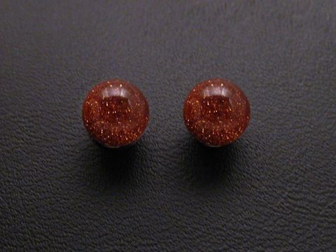 Ohrringe Kugeln Sterling Silber rotbraun-glitzer, Hersteller Juwelier Harnisch, elegant und funkelnd, ideal für festliche Anlässe oder den Alltag, zeitloses Design.