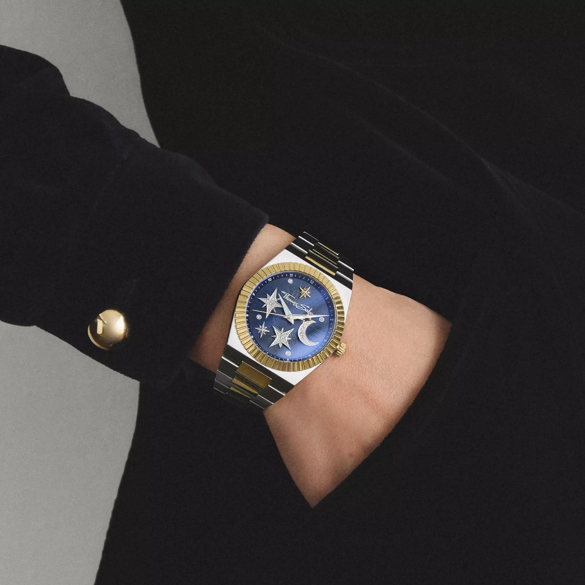 Thomas Sabo Uhr WA0465-291-203 Mond und Sterne - Edelstahl - 39 mm