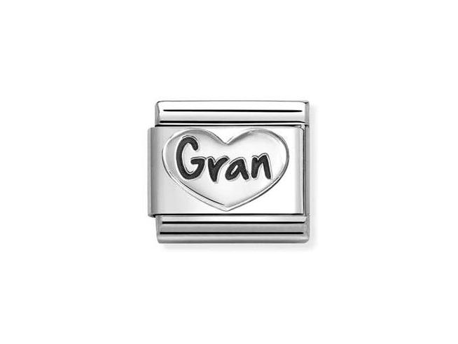 Nomination 330101 98 - CLASSIC OXIDIERTE SYMBOLE aus - Sterling Silber - Gran-Herz