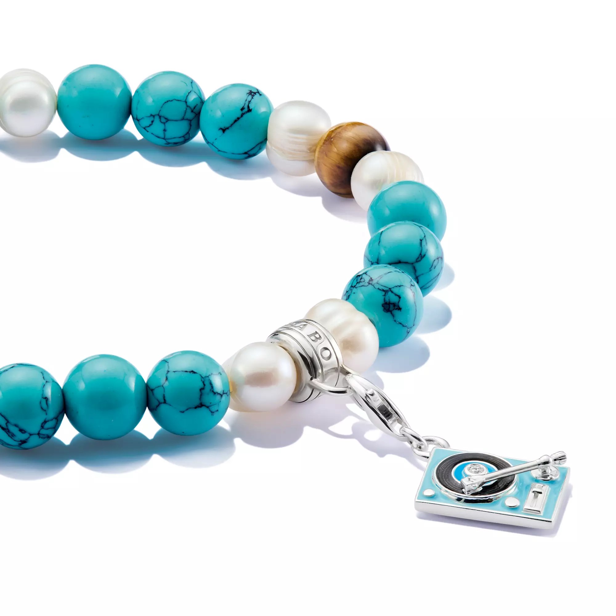 Thomas Sabo Bead-Armband mit bunten Steinen Silber – BUNT – 15 cm – Ansicht 3
