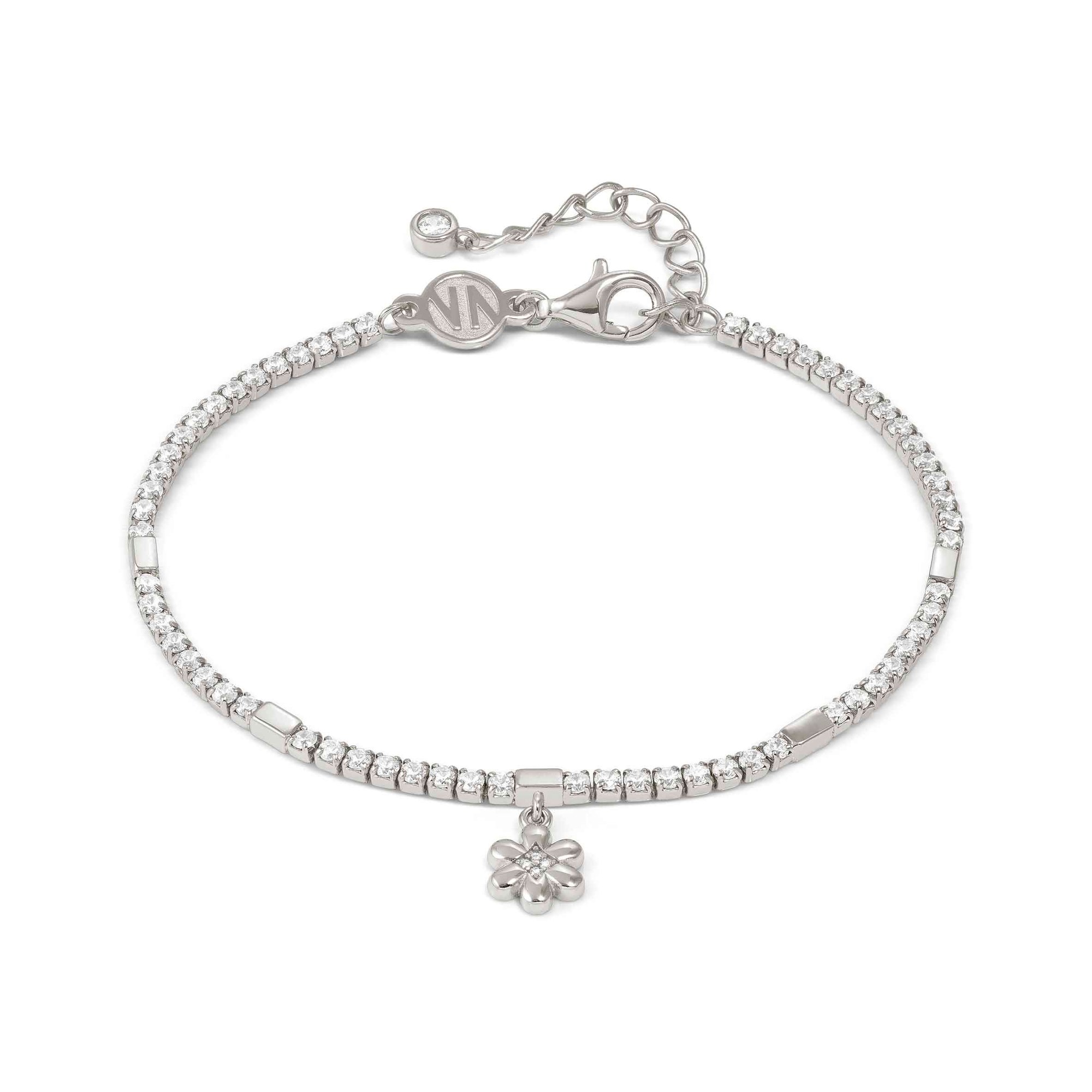 Nomination Petit Sparkle - Sterling Silber Armband - Blume - Zirkonia - 16,5-19,5 cm – Ansicht 2
