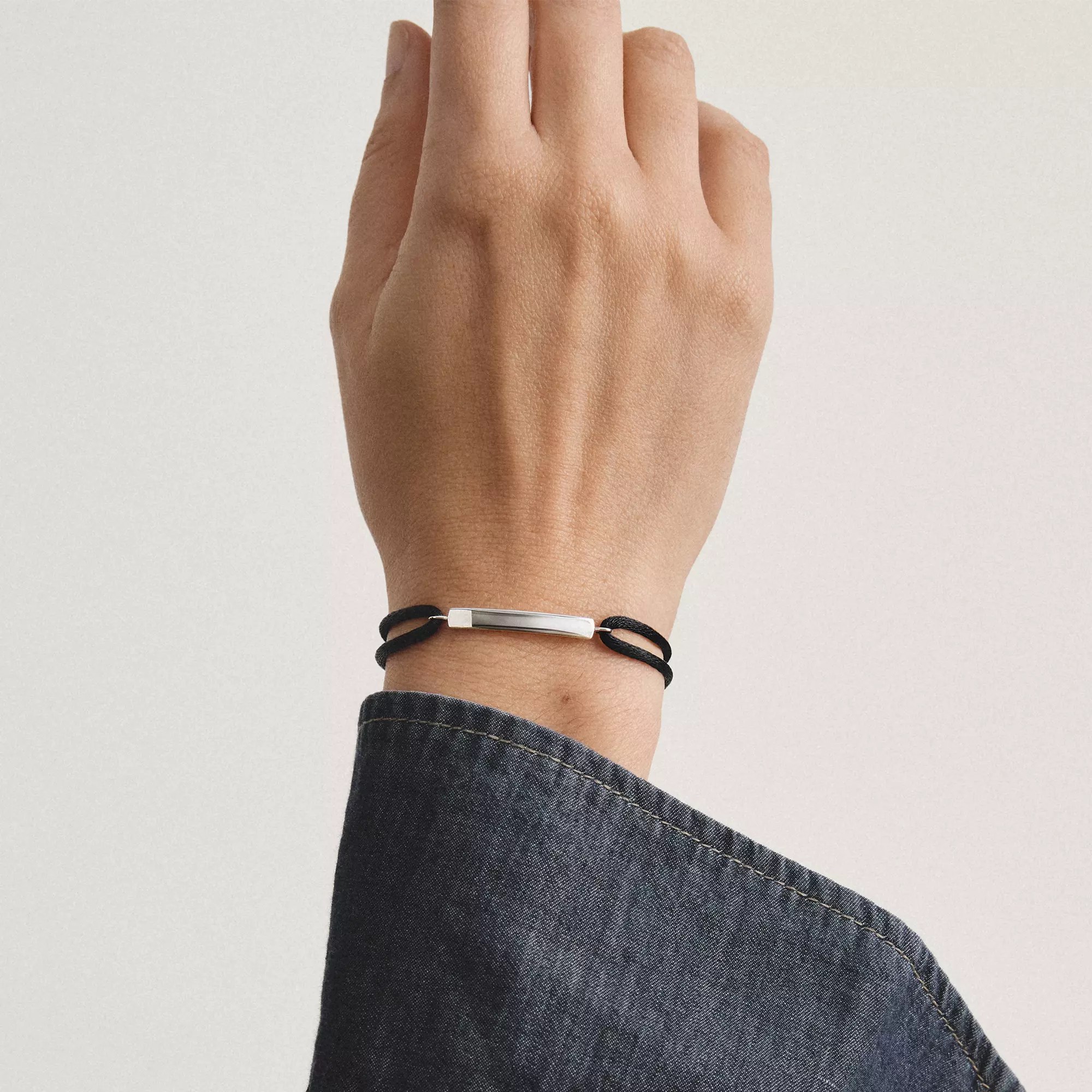 Thomas Sabo Together - Gravur-Armband - 24 cm - Sterling Silber recy. - schwarz – Ansicht 4