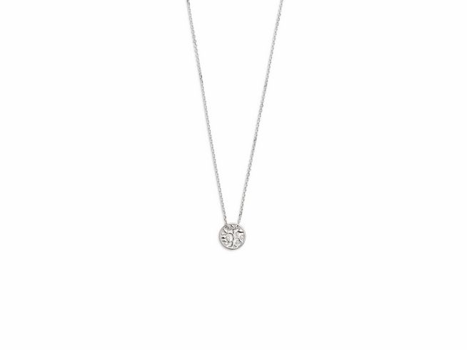 Sterling Silber Kette XS3565 von Xenox mit Anhänger in Form eines Lebensbaums. Ankerkette in der Länge von 40 bis 45 cm, elegant und zeitlos.