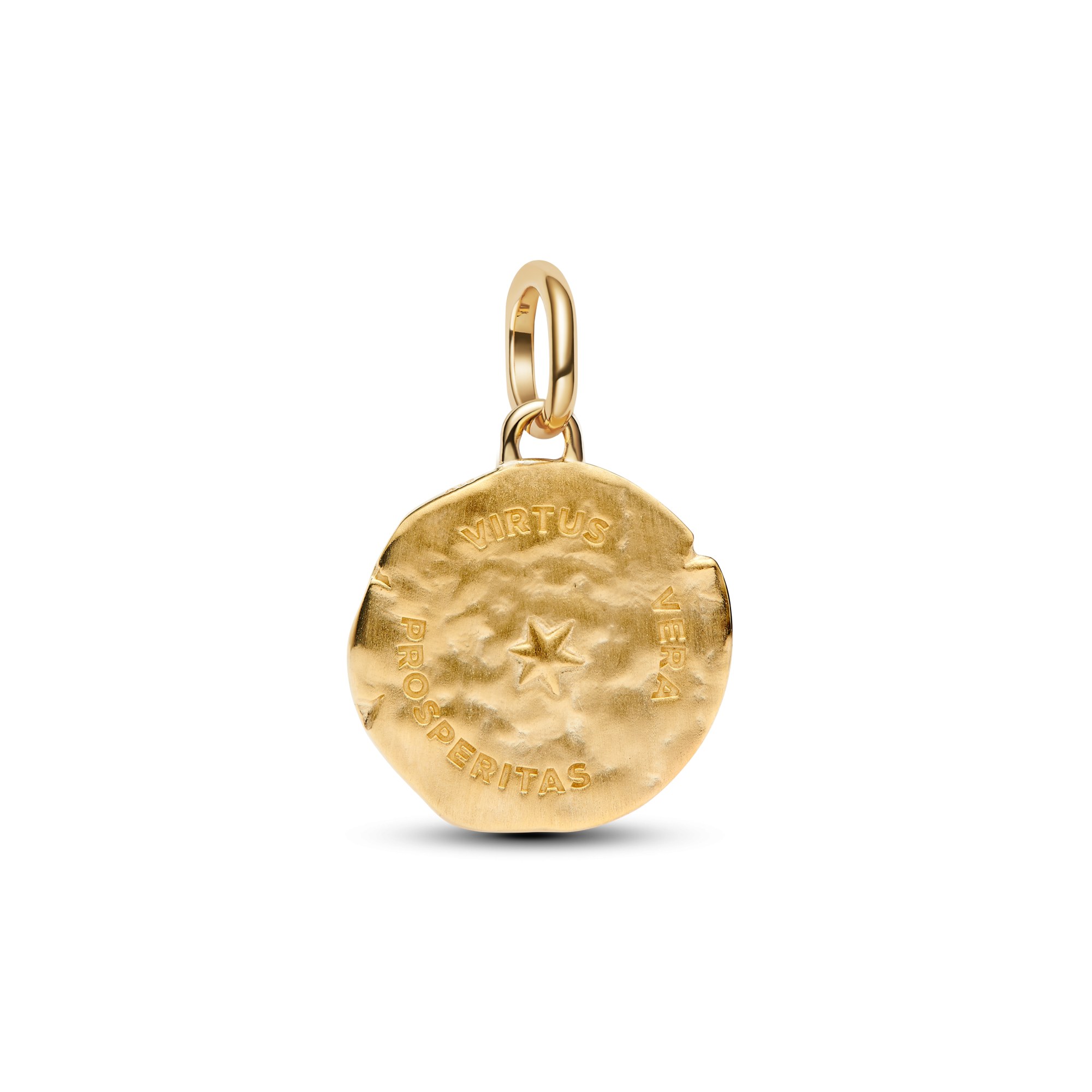 Pandora ME - Weizen Medaillon-Charm - Gelbgold Vergoldung - Zirkonia - 16 mm – Ansicht 2