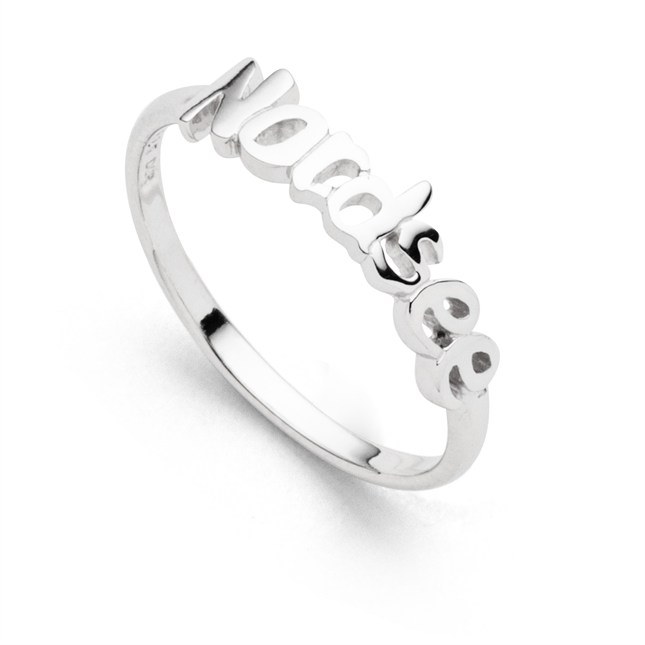 DUR Ring - Nordsee Schriftzug - Sterling Silber rhodiniert – Ansicht 2