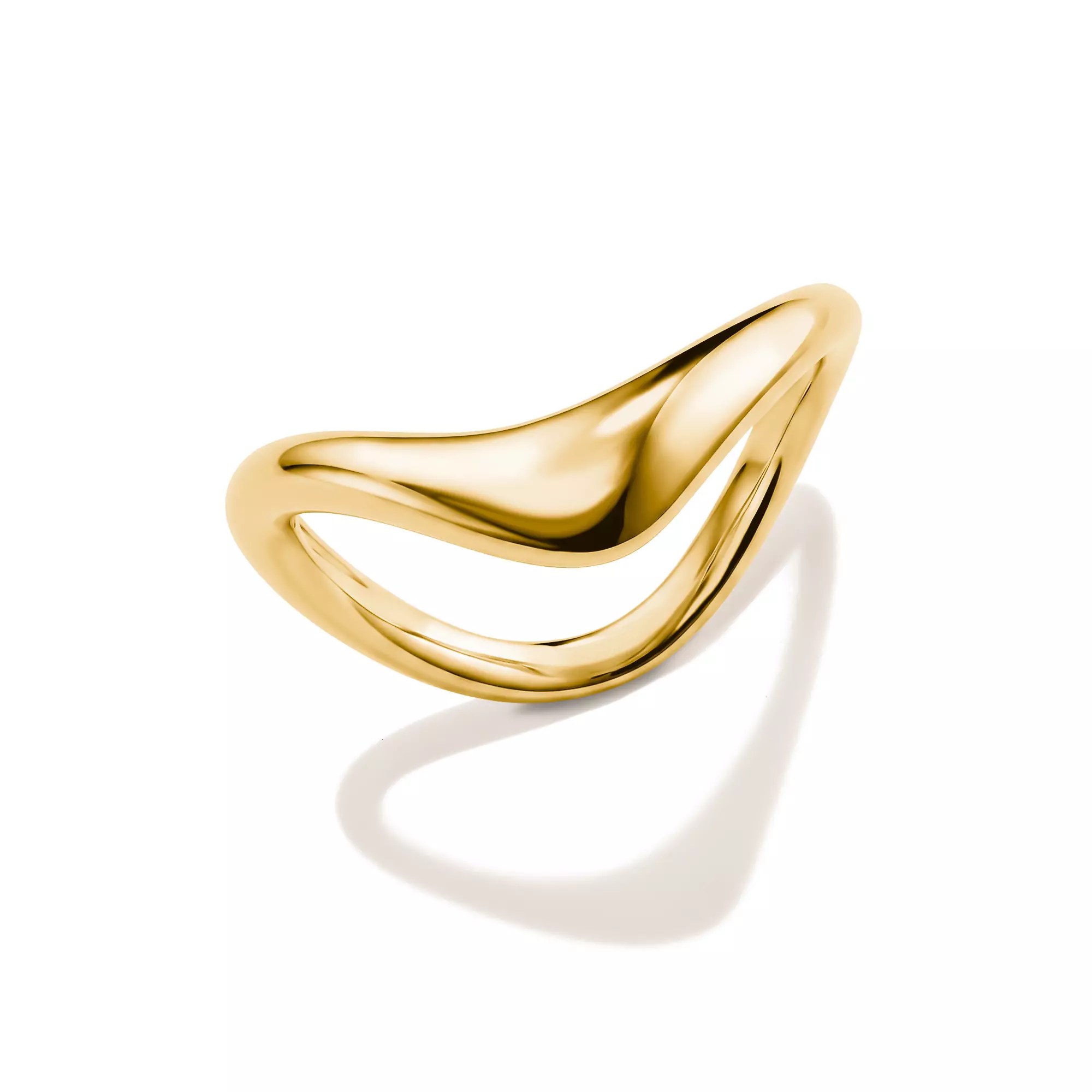 Thomas Sabo Ring in Wellenform – vergoldet