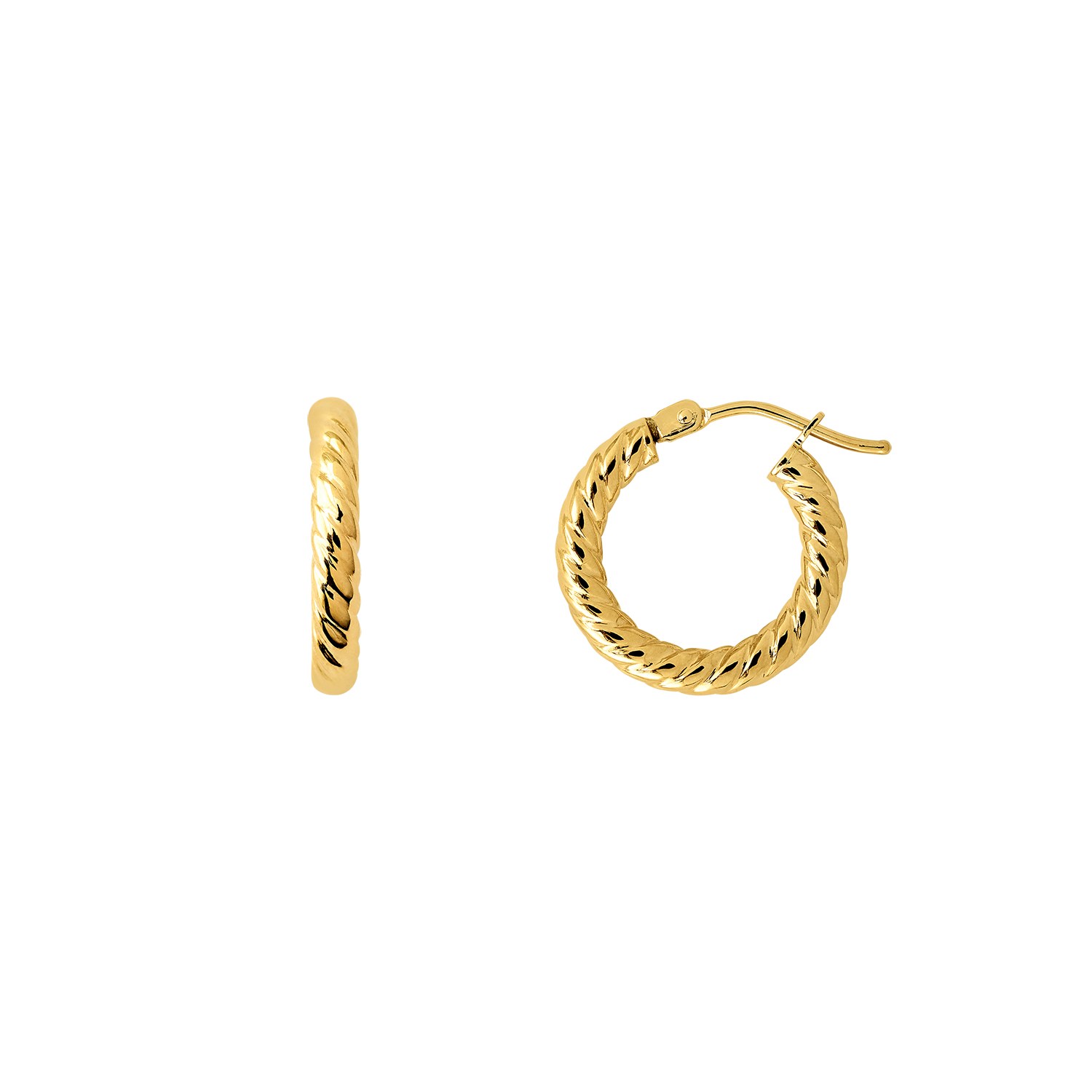 XENOX XG14K6026G - Gelbgold 585 Creolen - poliert – Ansicht 2
