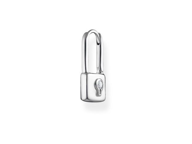 Der Thomas Sabo Creole Einzelstück CR679-051-14 ist ein eleganter Ohrschmuck aus Sterling Silber mit einem Zirkonia in Weiß, der durch sein schlichtes Design besticht.