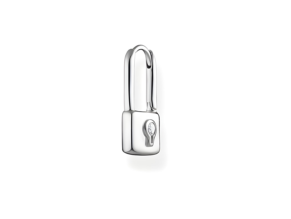 Der Thomas Sabo Creole Einzelstück CR679-051-14 ist ein eleganter Ohrschmuck aus Sterling Silber mit einem Zirkonia in Weiß, der durch sein schlichtes Design besticht.