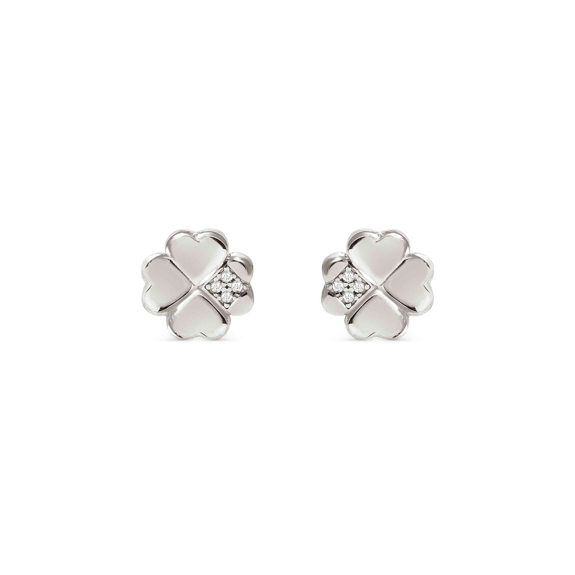 Nomination Petit Sparkle - Sterling Silber Ohrstecker - GlücksKleeblatt - Zirkonia – Ansicht 5