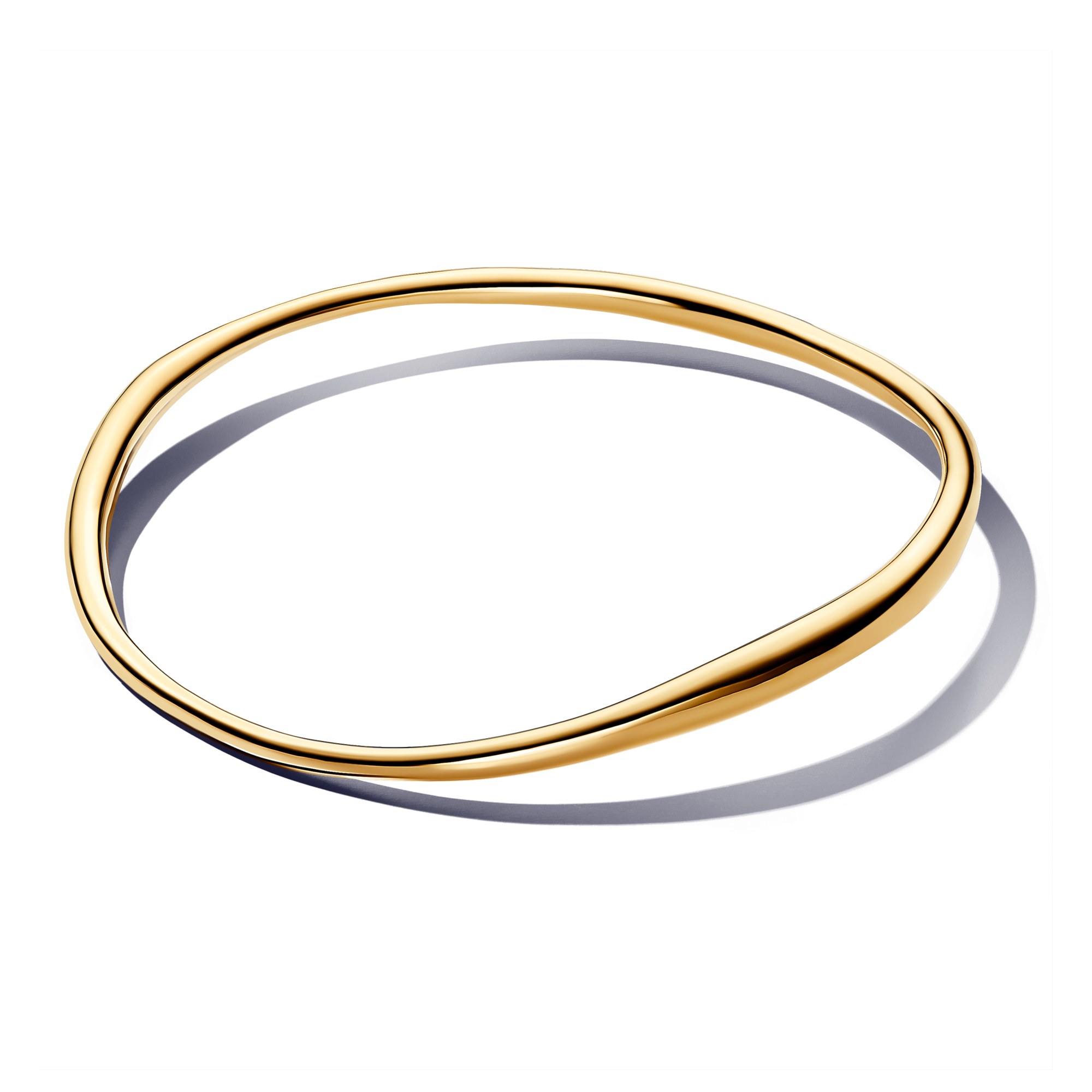 Pandora ESSENCE organisch geformter Armreifen - Gelbgold verg. – Ansicht 3
