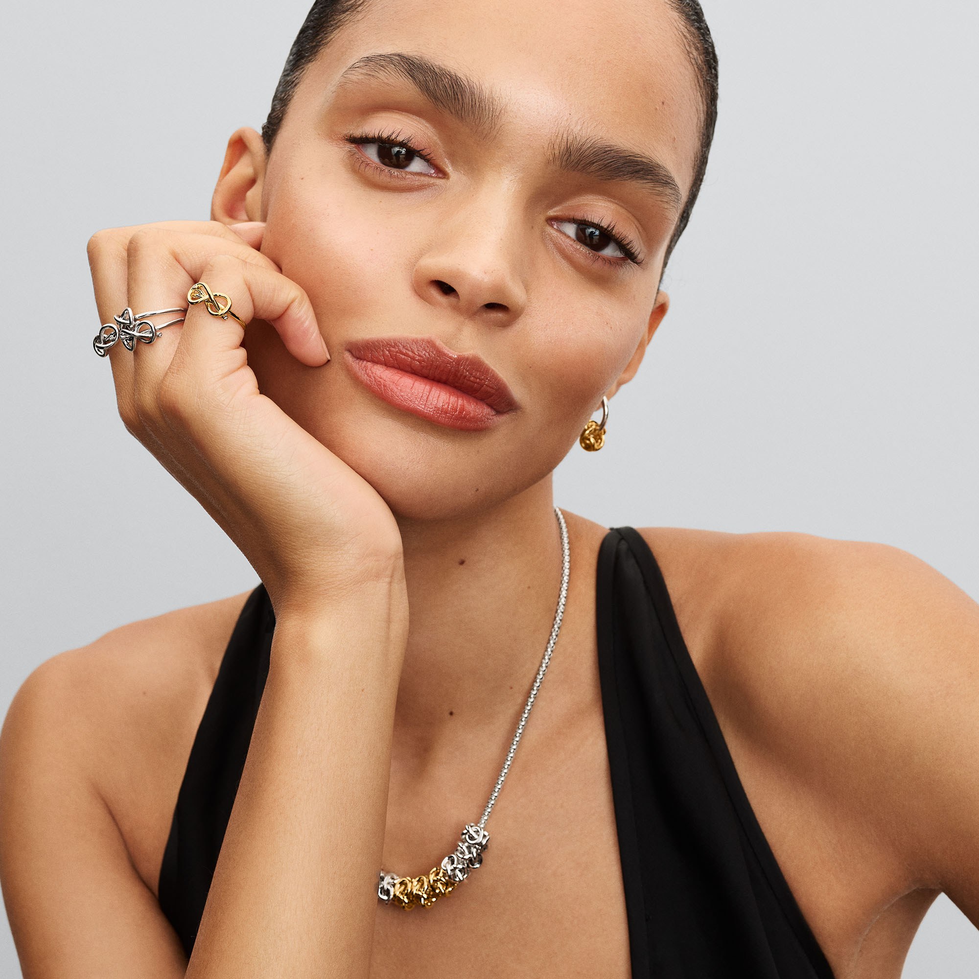 Pandora Ring - Unendlichkeit - Infinity Ring - Gelbgold Vergoldung - Zirkonia – Ansicht 3