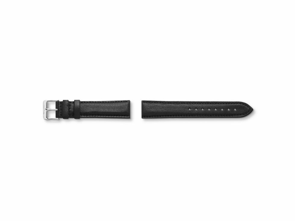 56968563-0 Thomas Sabo Uhrenarmband ZWA0317-223-11 in 20 mm aus schwarzem Leder und Edelstahl mit silberner Dornschließe, stilvolles und elegantes Design für jede Uhr.