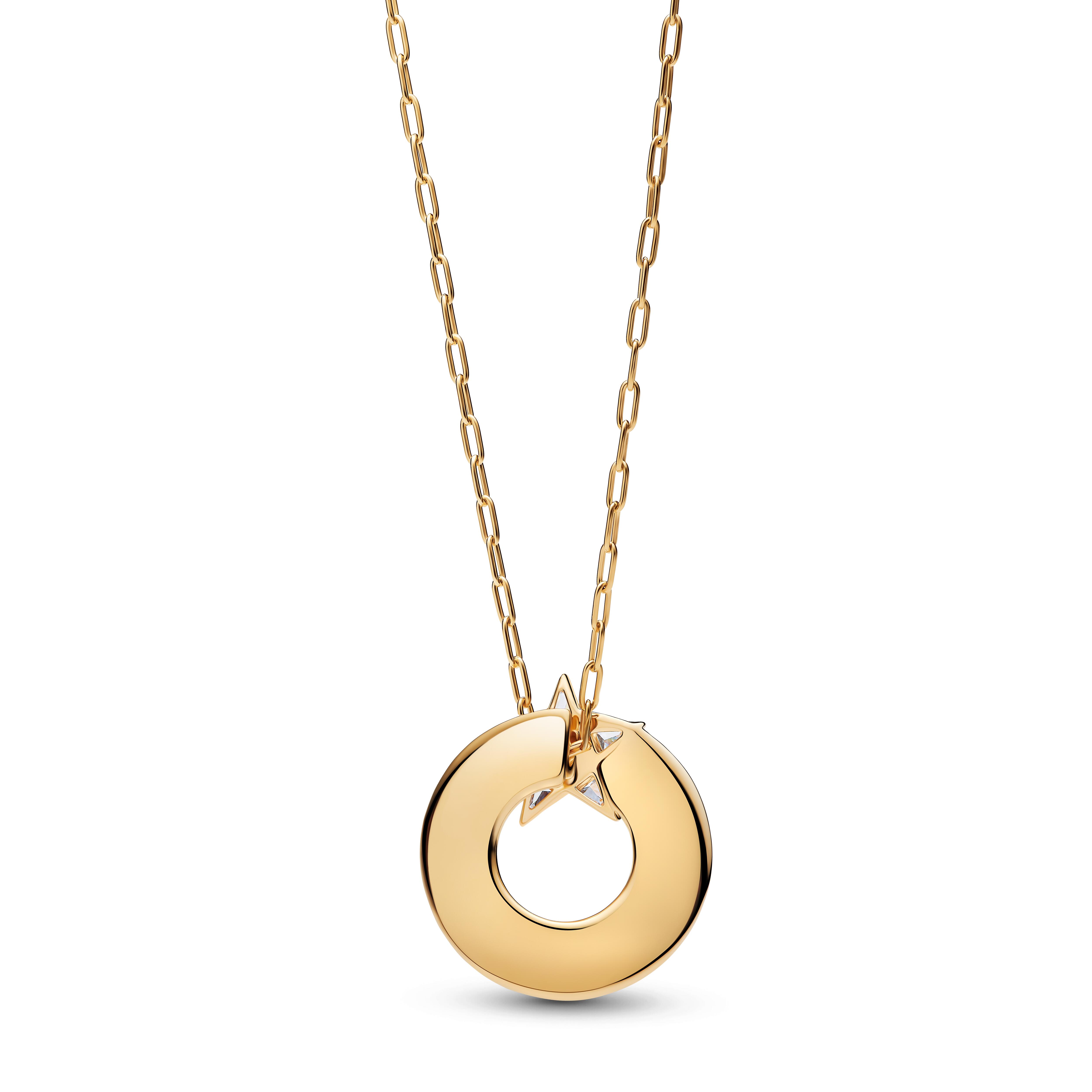 Pandora Timeless - Halskette Sternschnuppe - Gelbgold Vergoldung – Ansicht 2