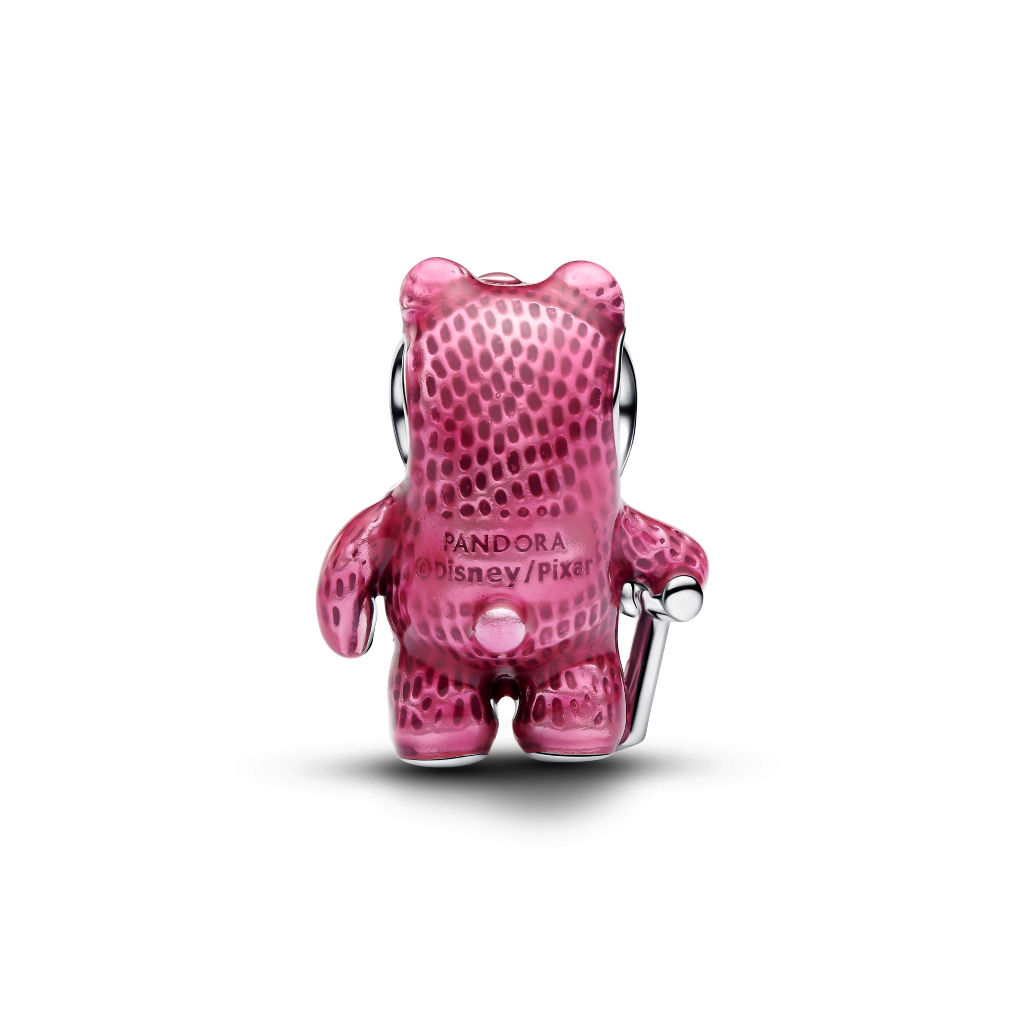 Pandora Disney Pixar Villains Lotso der Bär - duftender Charm - Sterling Silber - Emaille Pink – Ansicht 3