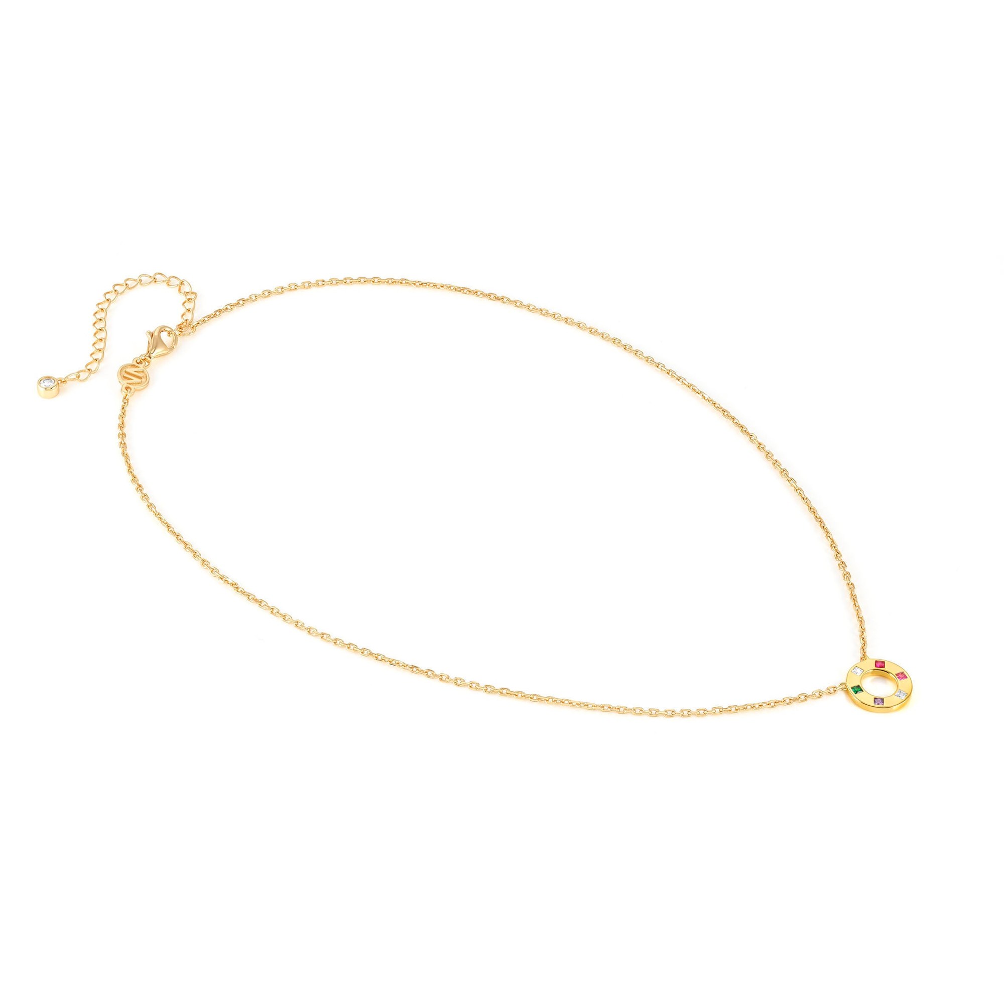 Nomination Carismatica KREIS Collier - Gelbgold vergoldet - Zirkonia Bunt - 38 - 44 cm – Ansicht 4