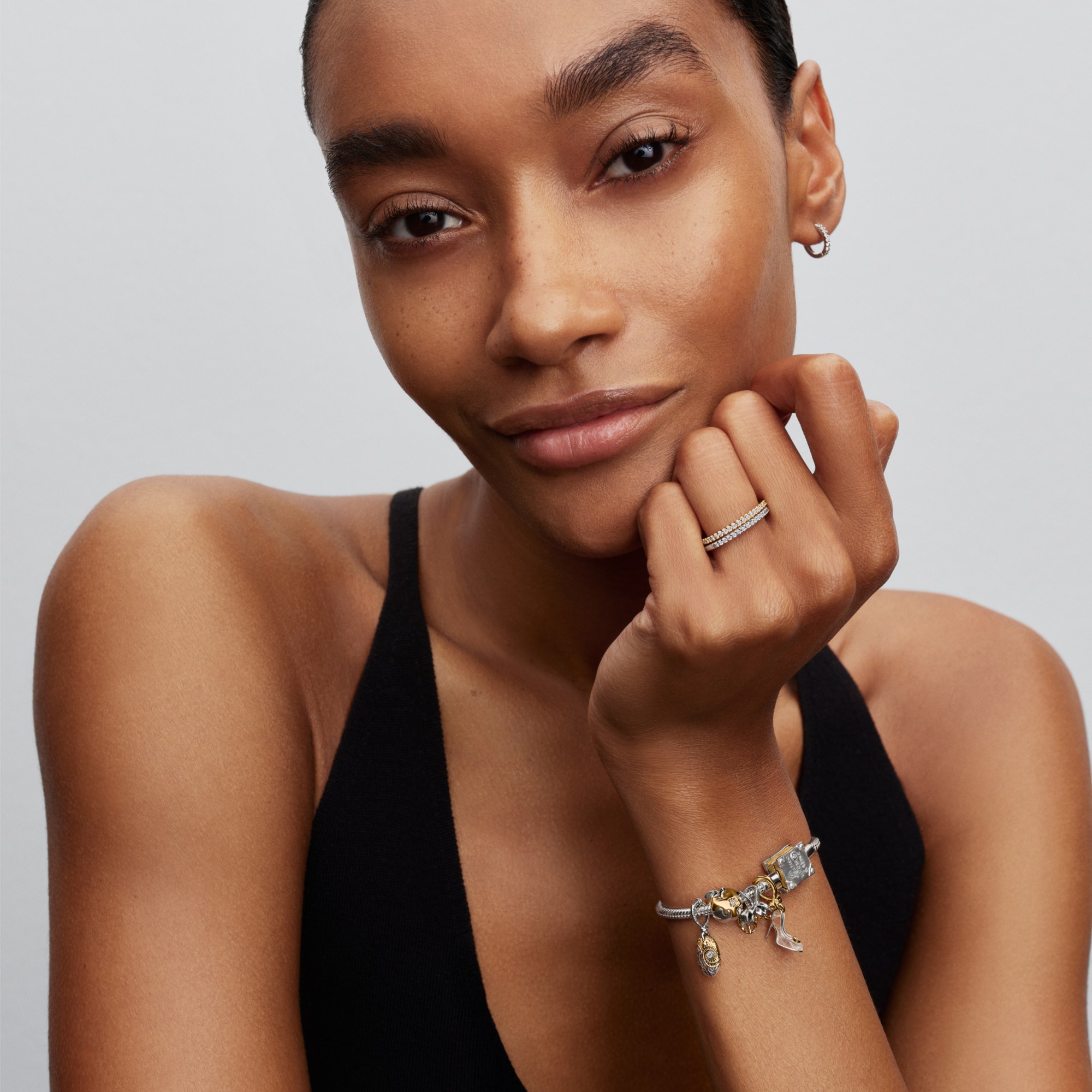 Pandora Disney Prinzessinnen Vaiana Herz von Te Fiti - Diamant Lab-Grown - Gelbgold Vergoldung – Ansicht 5