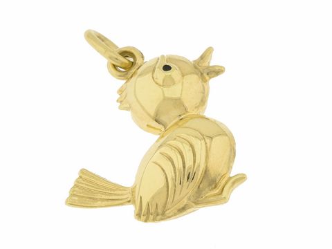 Niedlicher Küken-Anhänger aus 333 Gold, ca. 2 cm, Hersteller Juwelier Harnisch, ideal als Schmuck für Tierliebhaber.