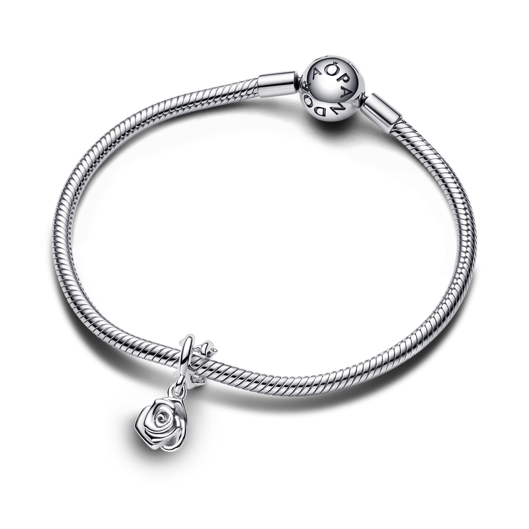 Pandora Blühende Rosen - Charm-Anhänger - Silber – Ansicht 2