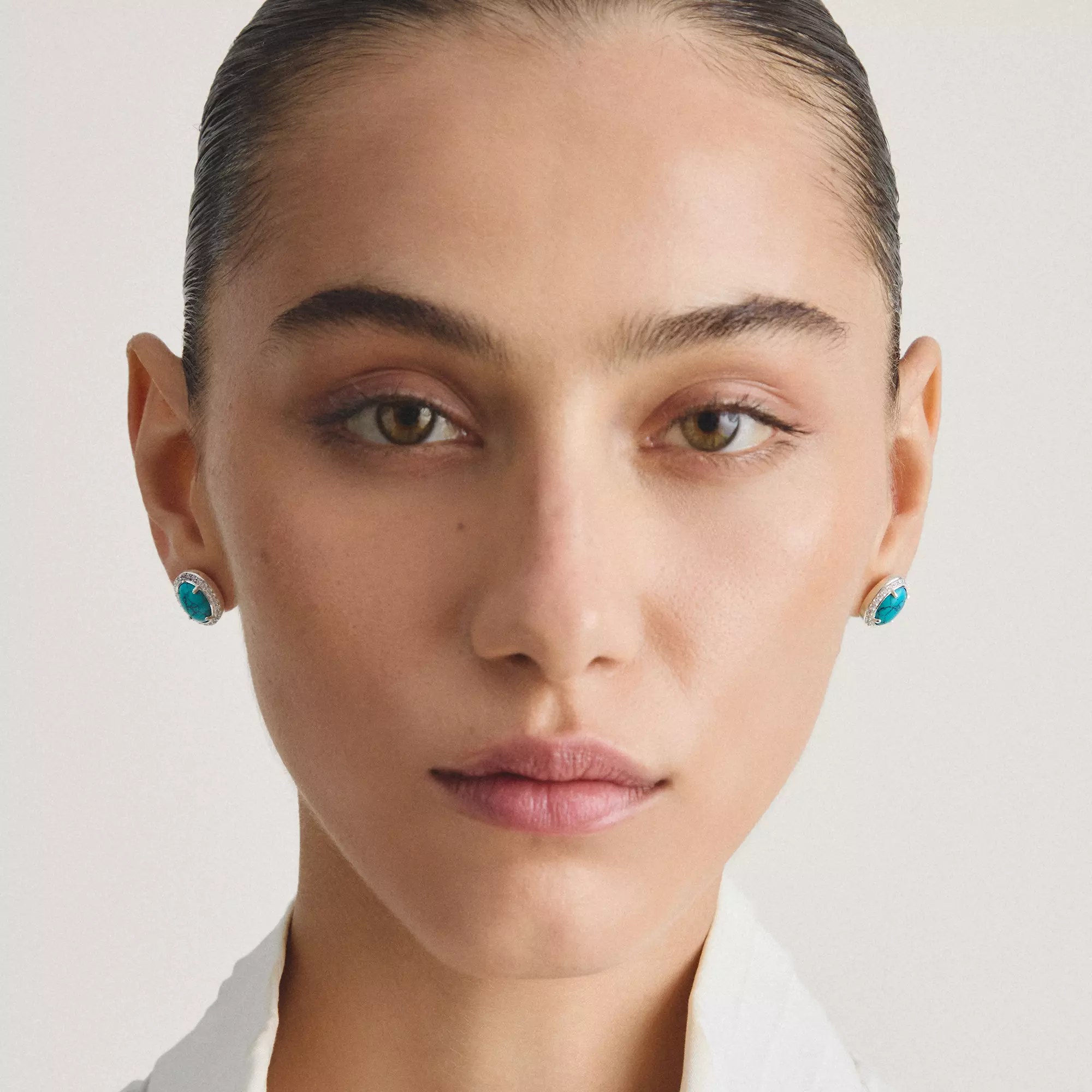 Thomas Sabo ELYNDRA - Ohrstecker - Sterling Silber recy. & imit. Türkis & Zirkonia - türkis – Ansicht 4