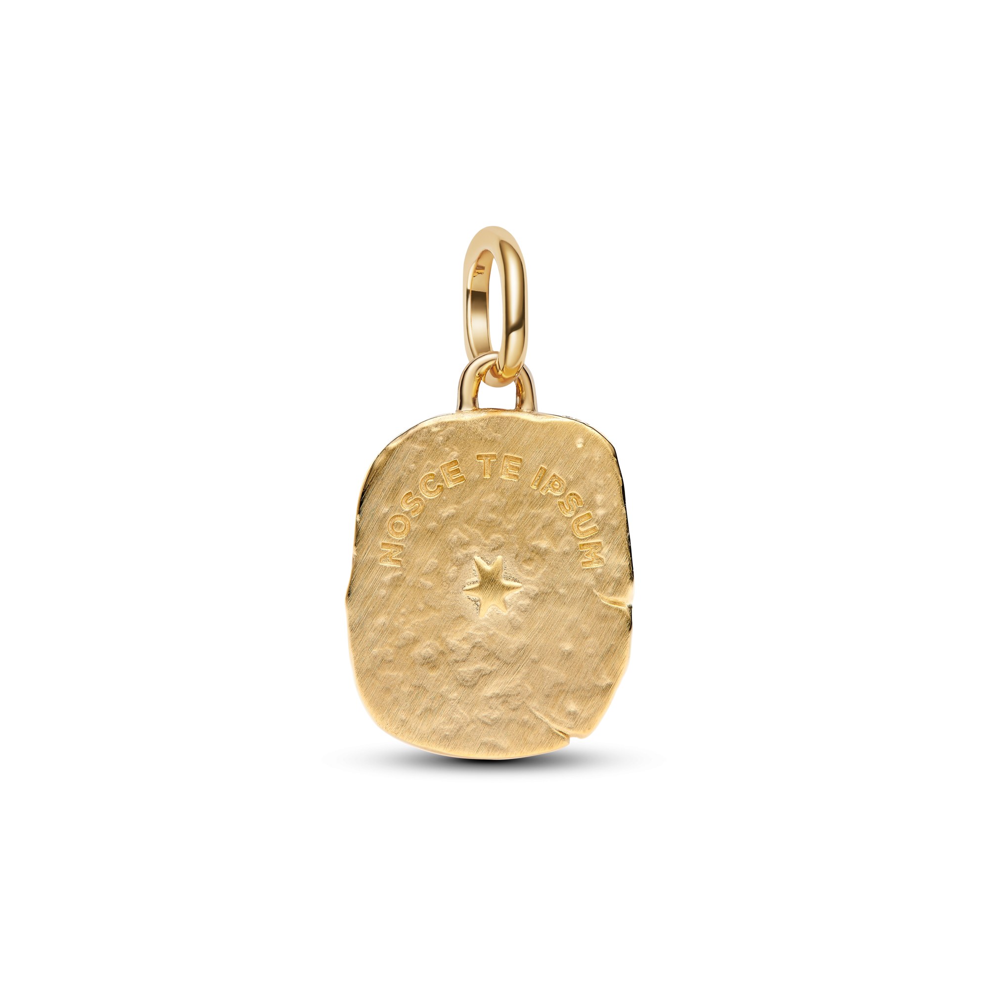 Pandora ME - Auge Medaillon-Charm - Sterling Silber & Gelbgold Vergoldung - Zirkonia - 13,3 mm – Ansicht 2