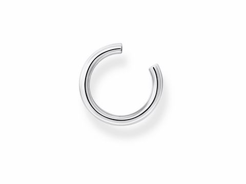 Silberne Ohrklemme von Thomas Sabo, Modell EC0013-001-21, elegant und schlicht, ideal für ein modernes Accessoire, passt perfekt zu verschiedenen Outfits.