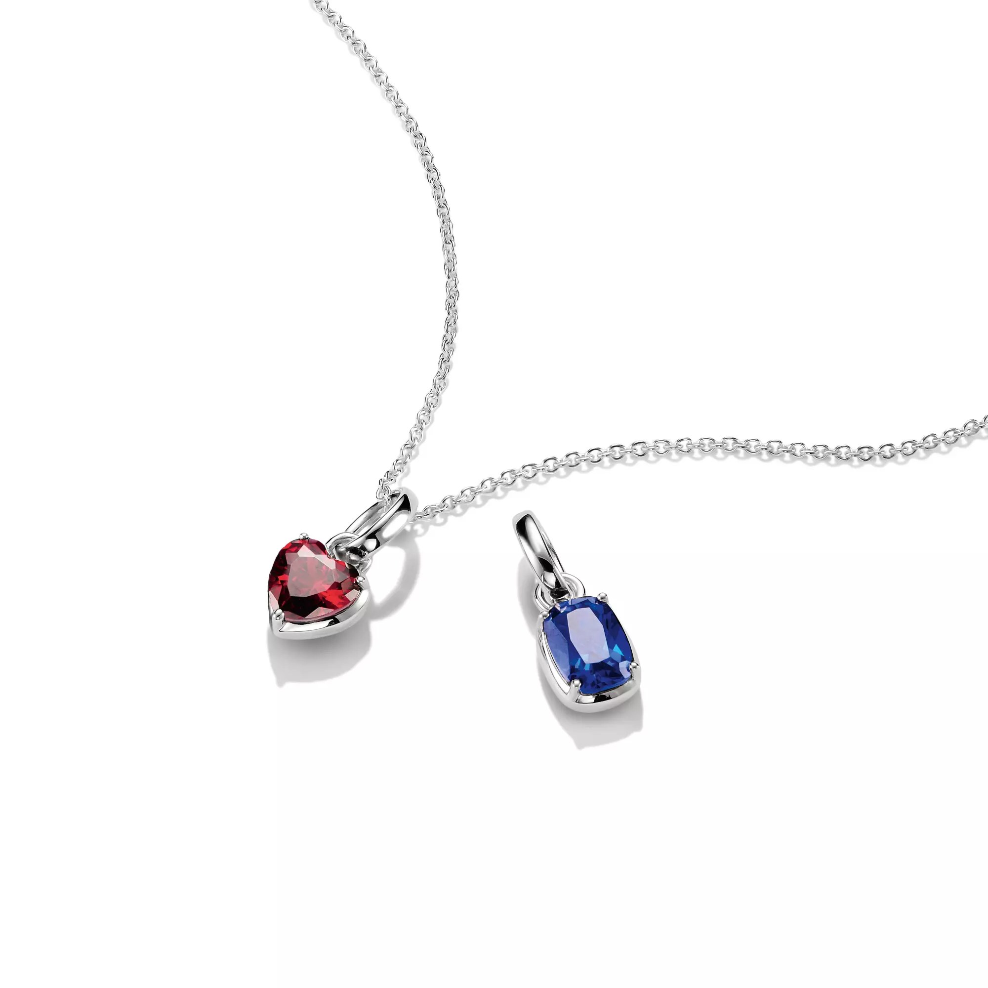 Thomas Sabo Connect - Birthstones Charm - September - Silber & Keramik Stein - Blau - Charm mit Öse – Ansicht 3