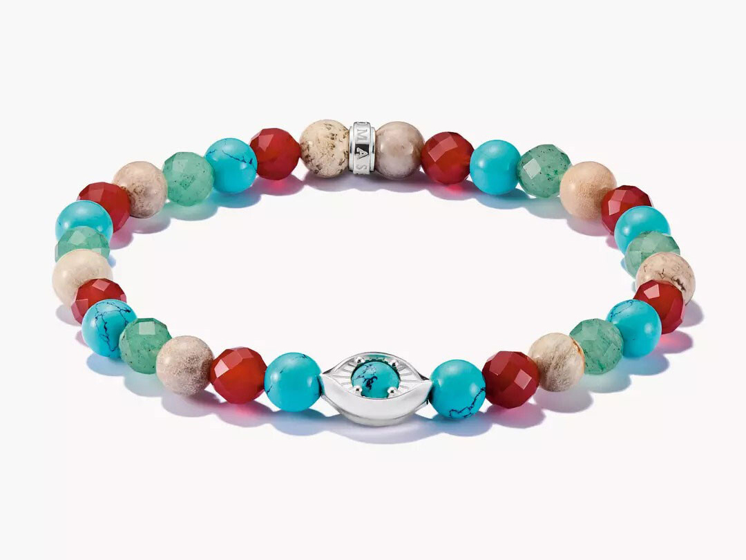 Thomas Sabo ELYNDRA A2210-058-7-L19 Armband - 19 cm - Sterling Silber recy. & Achat & imit. Türkis