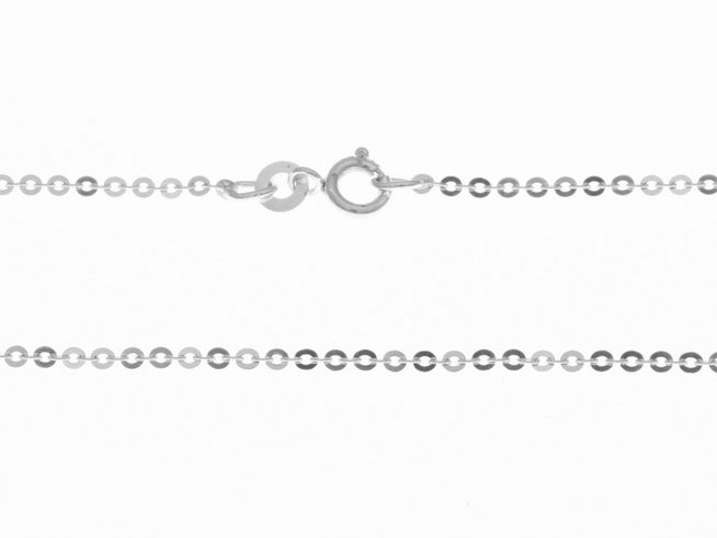 Silberkette aus Rundankerkette mit einer Größe von 1,9 x 1,9 mm und einer Länge von 38 cm, Hersteller Juwelier Harnisch, zeigt einen klassischen Verschluss und eine schlichte Eleganz.