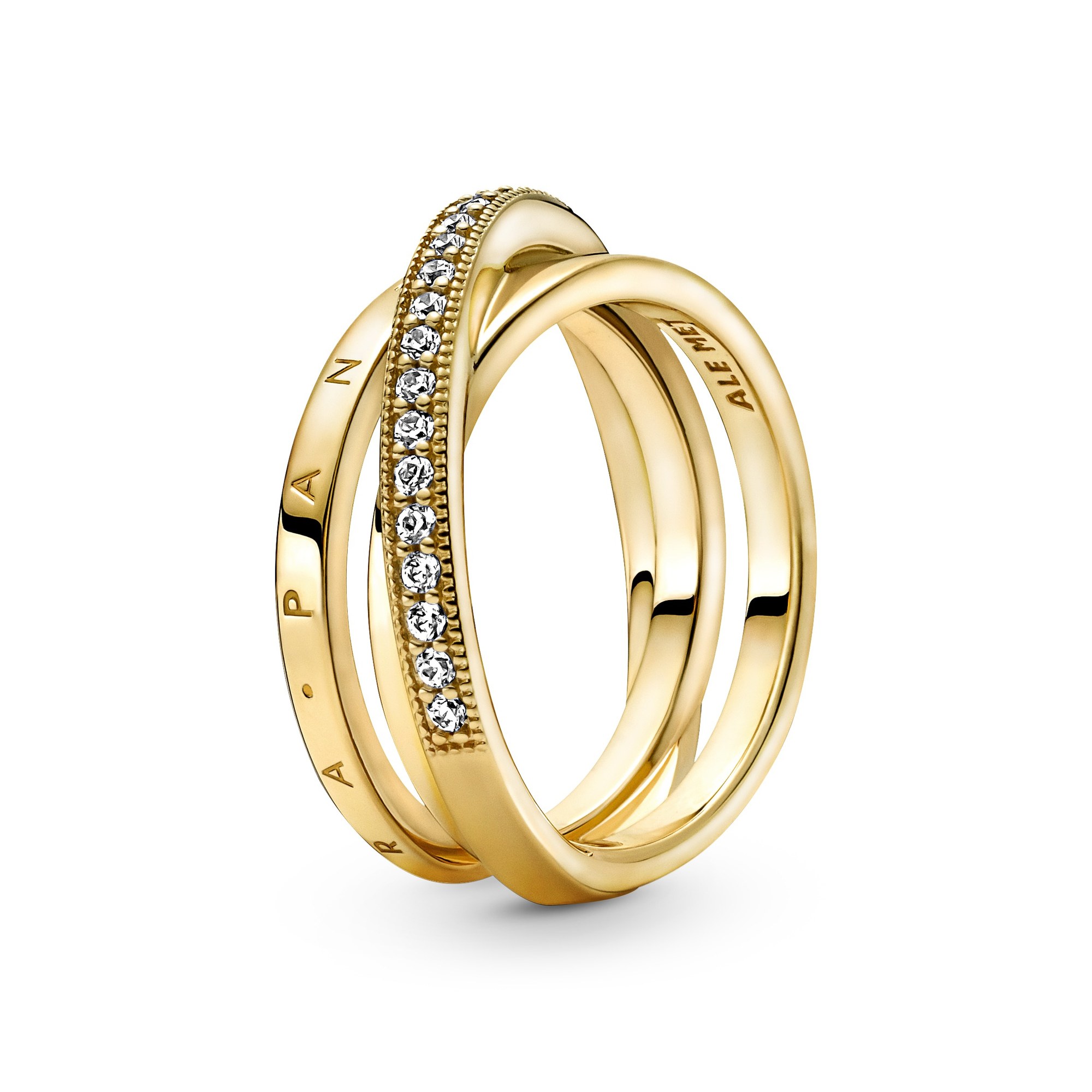 Pandora 169057C01-54 Ring - Gelbgold Verg. - Zirkonia