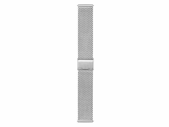 Milanaise Edelstahl Uhrenarmband FMM.8920.STEM.4.K von Mondaine in Silber, 20 mm Breite, elegantes Design mit feiner Maschenstruktur, idealer Ersatz für verschiedene Mondaine Uhren.