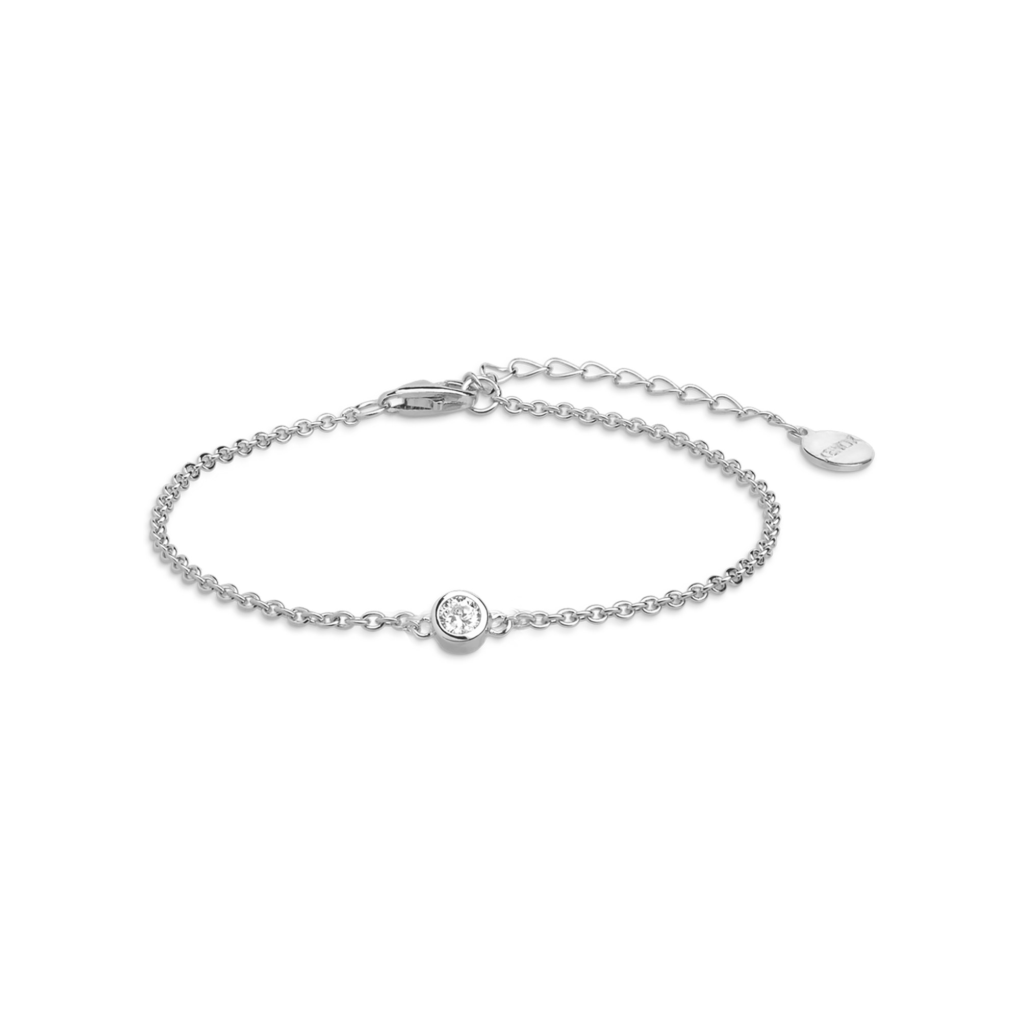 XENOX Sterling Silber Armband XS7320 - 15-18,5 cm - ZARGE SILBER - Ankerkette - Zarge – Ansicht 2