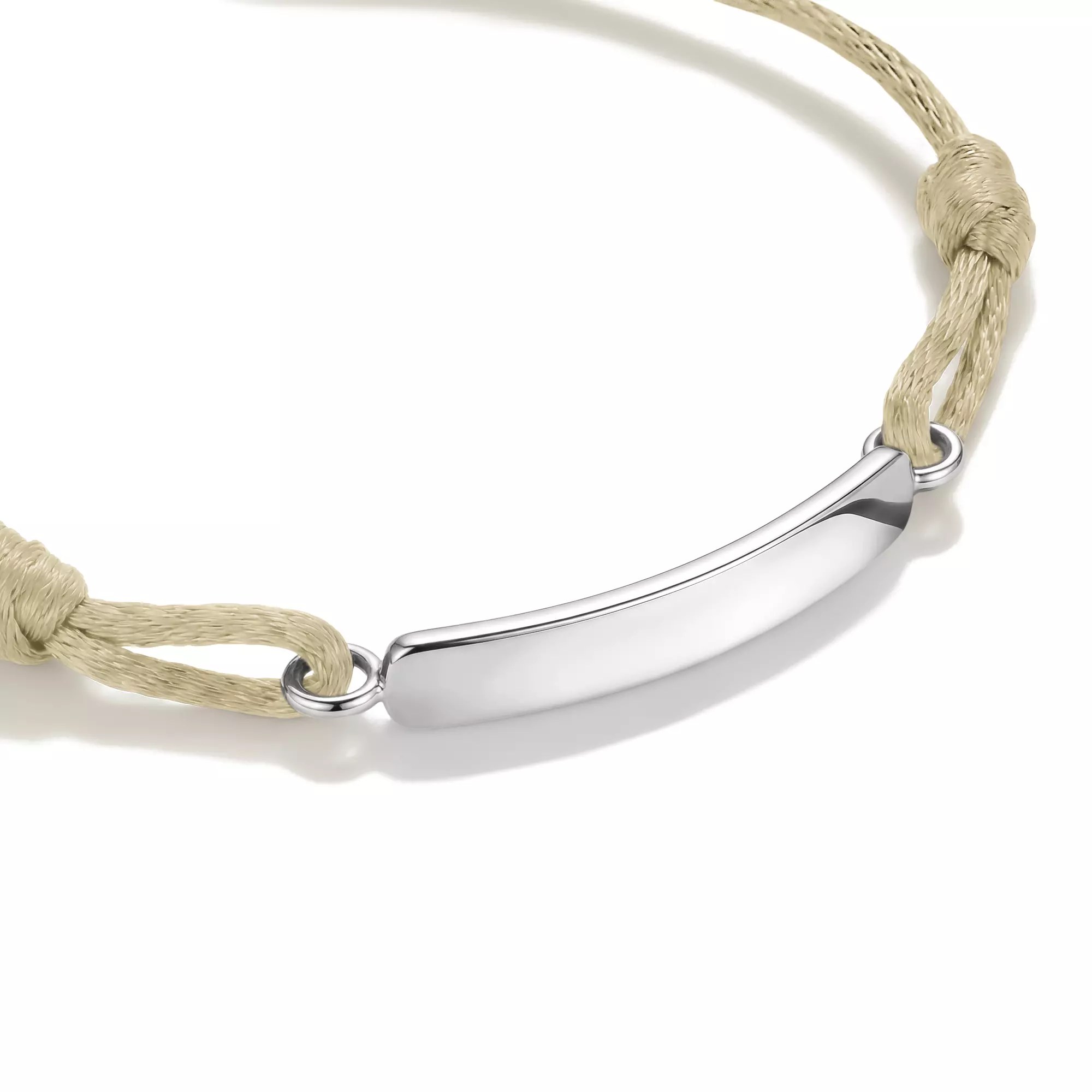 Thomas Sabo Together - Gravur-Armband - 24 cm - Sterling Silber recy. - beige – Ansicht 2