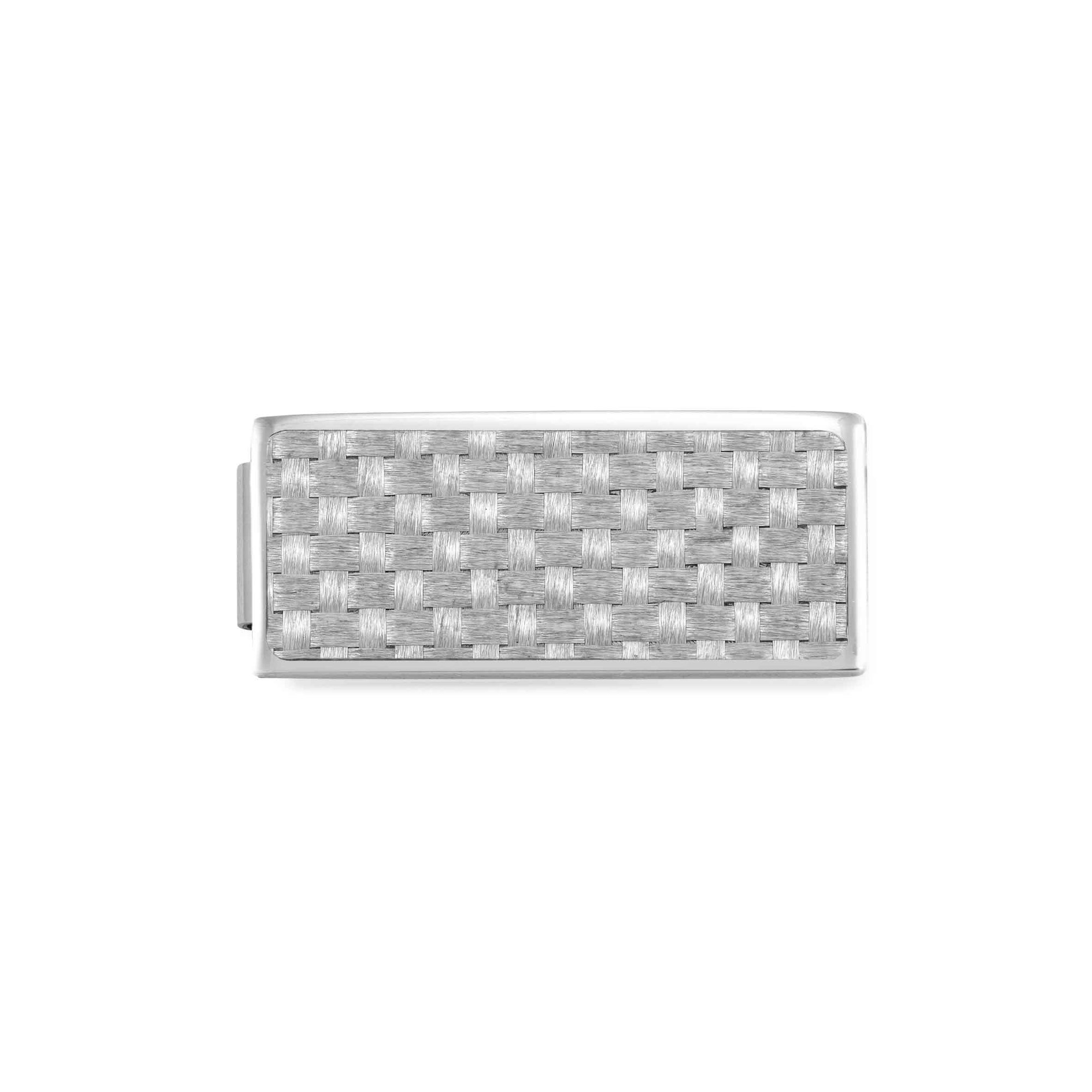 Nomination Composable Glam Charm Doppelplatte Carbon-Optik grau - Edelstahl
