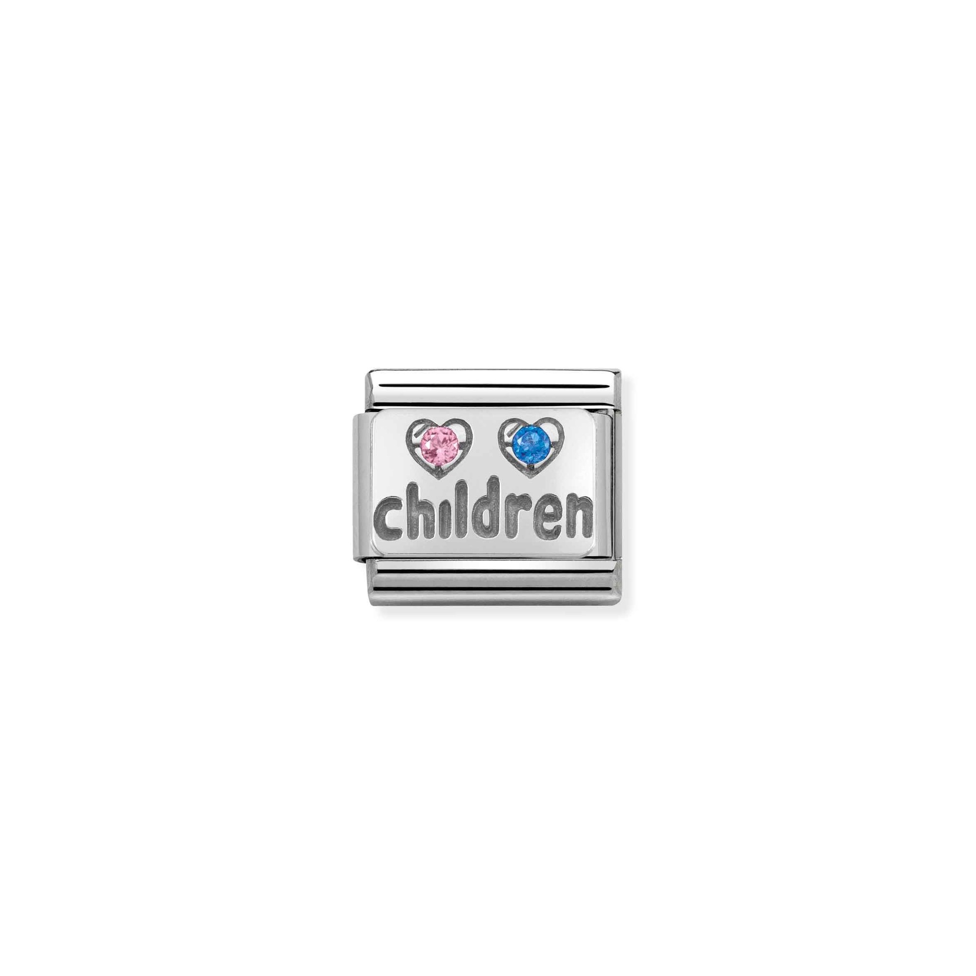 Nomination Composable Classic Charm Kinder - Edelstahl, Sterling Silber, Zirkonia