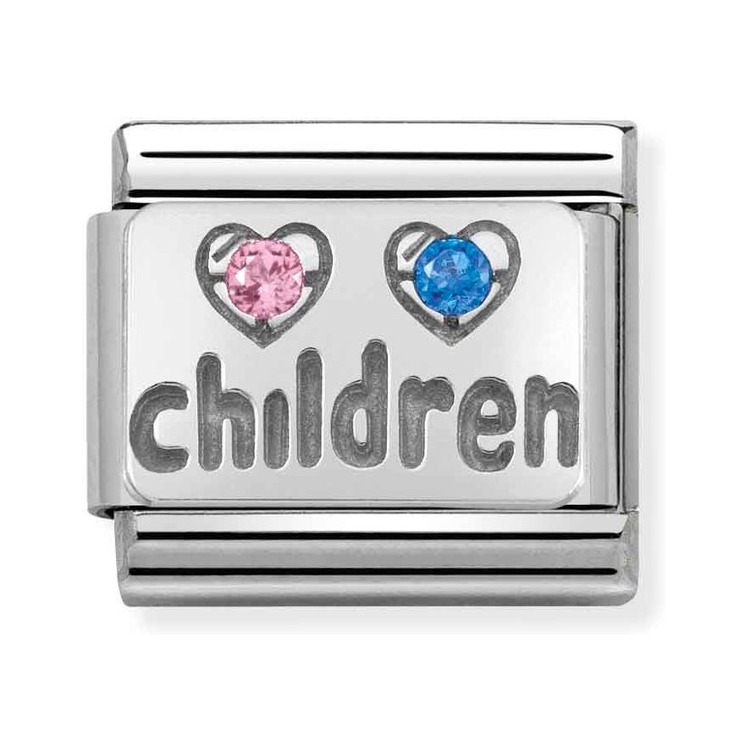 Nomination Composable Classic Charm Kinder - Edelstahl, Sterling Silber, Zirkonia