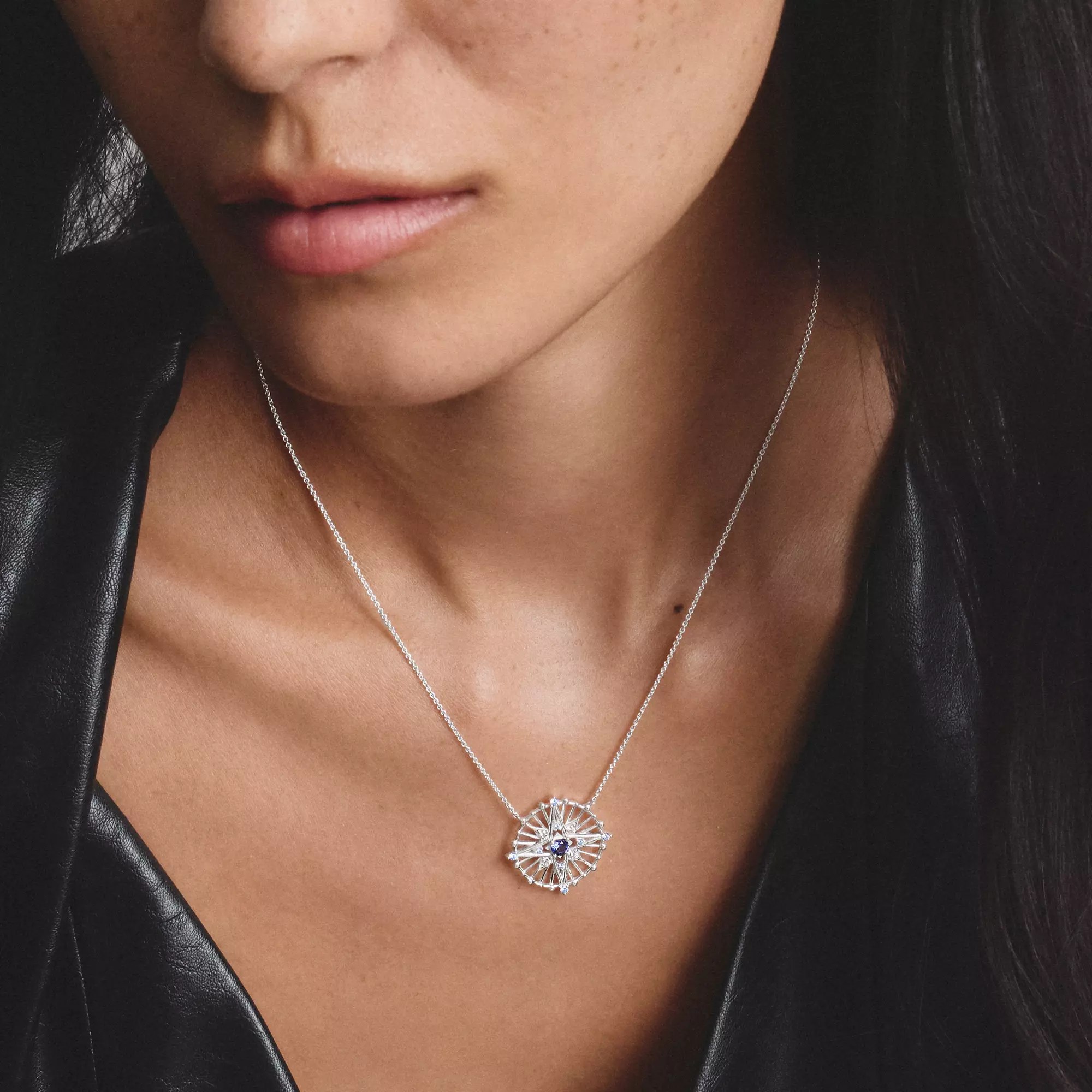 Thomas Sabo Midnight Sky - Kette - 925 Sterling Silber - Zirkonia - Nanokristall blau - 45 cm – Ansicht 3