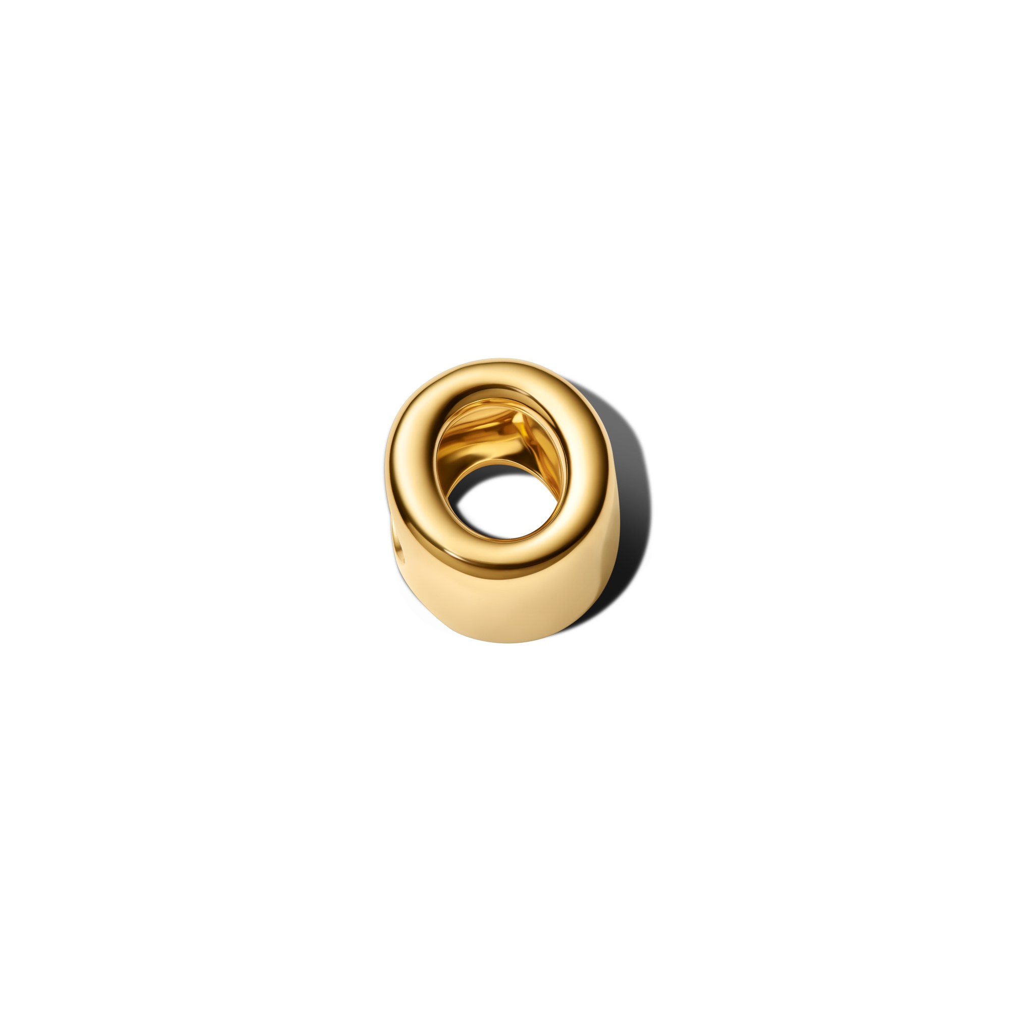Pandora Buchstabe O - Alphabet - Mini Charm Gelbgold Vergoldung – Ansicht 3
