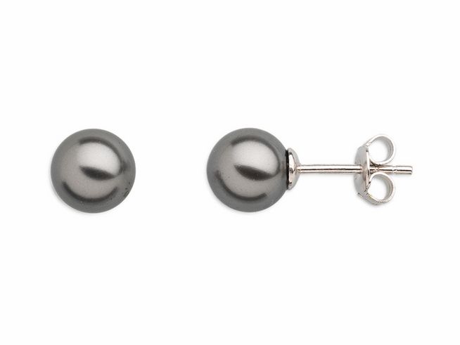 Xenox Sterling Silber Ohrringe XS5190 PEARL DREAMS in elegantem Design mit grauen Perlen, idealer Ohrschmuck für festliche Anlässe oder den Alltag.