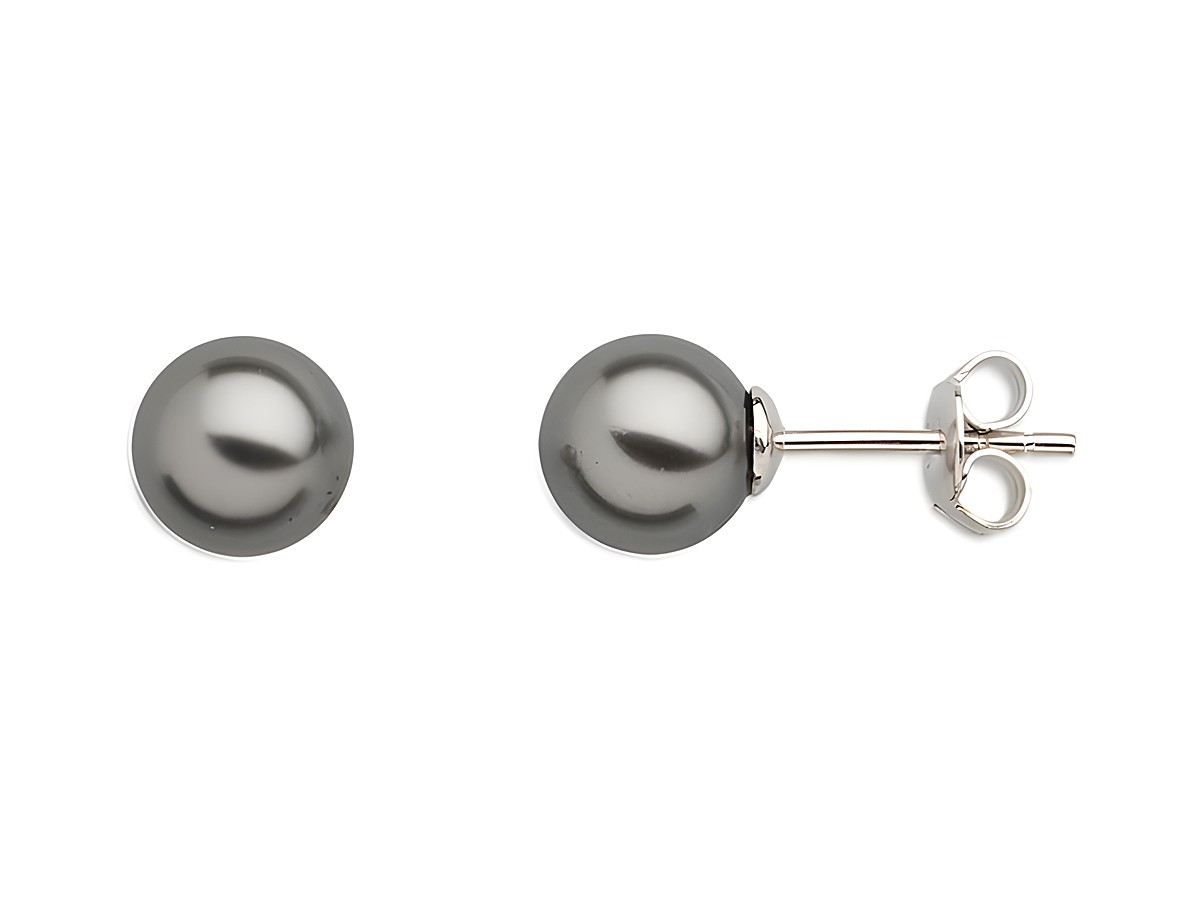 Xenox Sterling Silber Ohrringe XS5190 PEARL DREAMS in elegantem Design mit grauen Perlen, idealer Ohrschmuck für festliche Anlässe oder den Alltag.