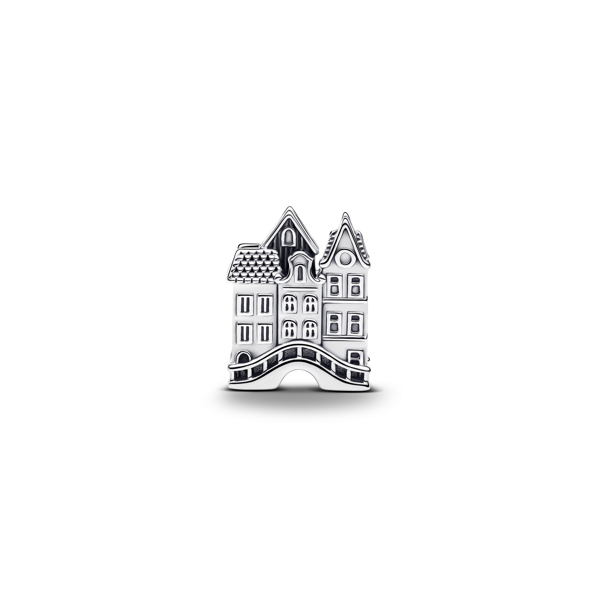 Pandora Bunte Häuser Charm - Sterling Silber mit Emaille – Ansicht 2